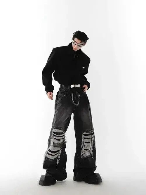 Japanese Brand × Jean Jeans Trousers Spring Loose Wide Leg Size US 32 / EU 48 - 4 Thumbnail