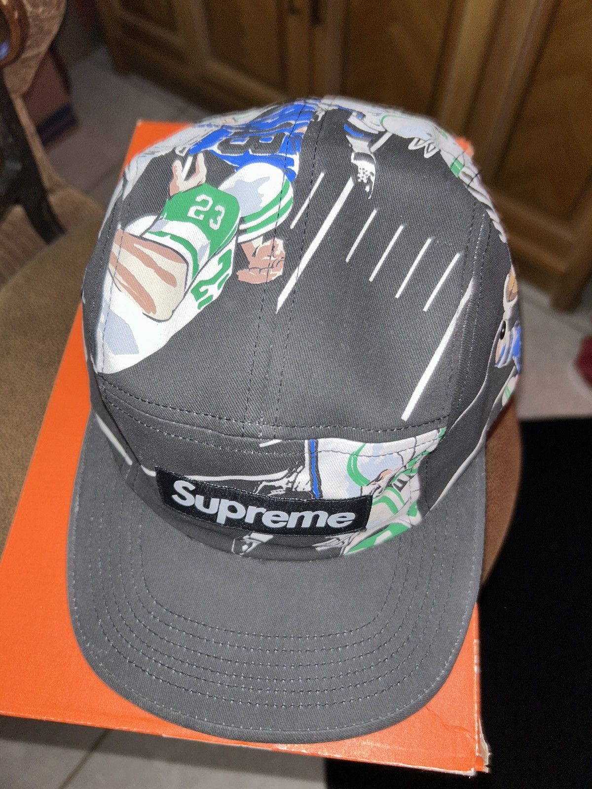Supreme Supreme Football 5 Panel Camp Cap FW13 NEW Size ONE SIZE - 2 Thumbnail