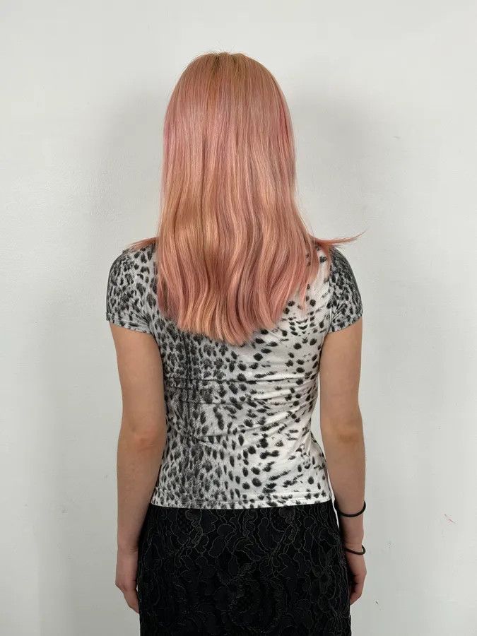 Roberto Cavalli Roberto Cavalli Black White Leopard Print T-Shirt Size S / US 4 / IT 40 - 3 Thumbnail