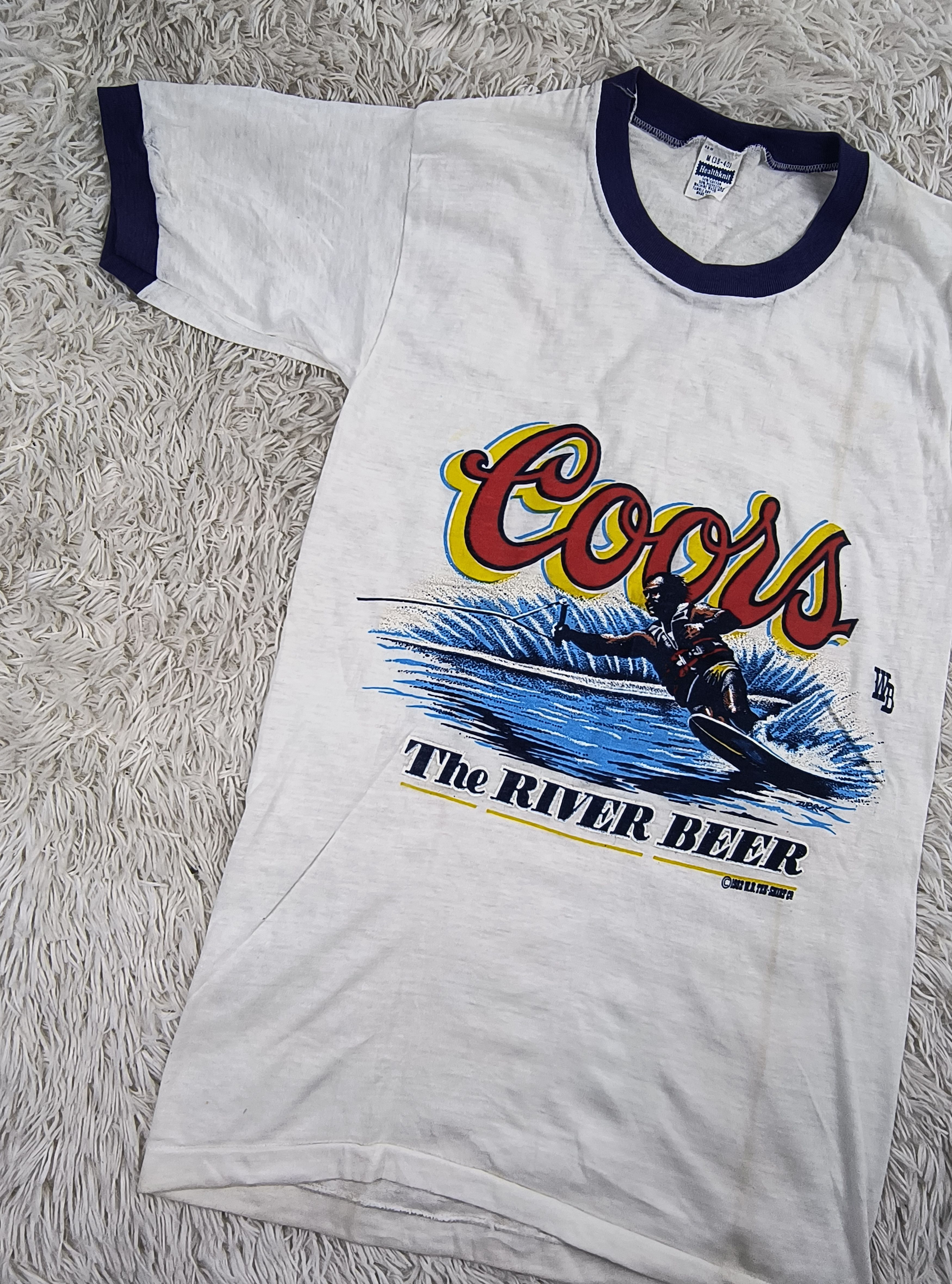 Vintage Vintage Coors the river beer 1982 tee Size US M / EU 48-50 / 2 - 4 Thumbnail