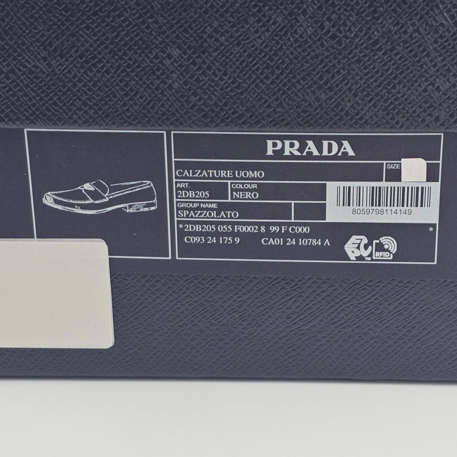 Prada PRADA $1120 Black Brushed Leather Loafers New And Authentic Size US 7 / EU 40 - 2 Thumbnail
