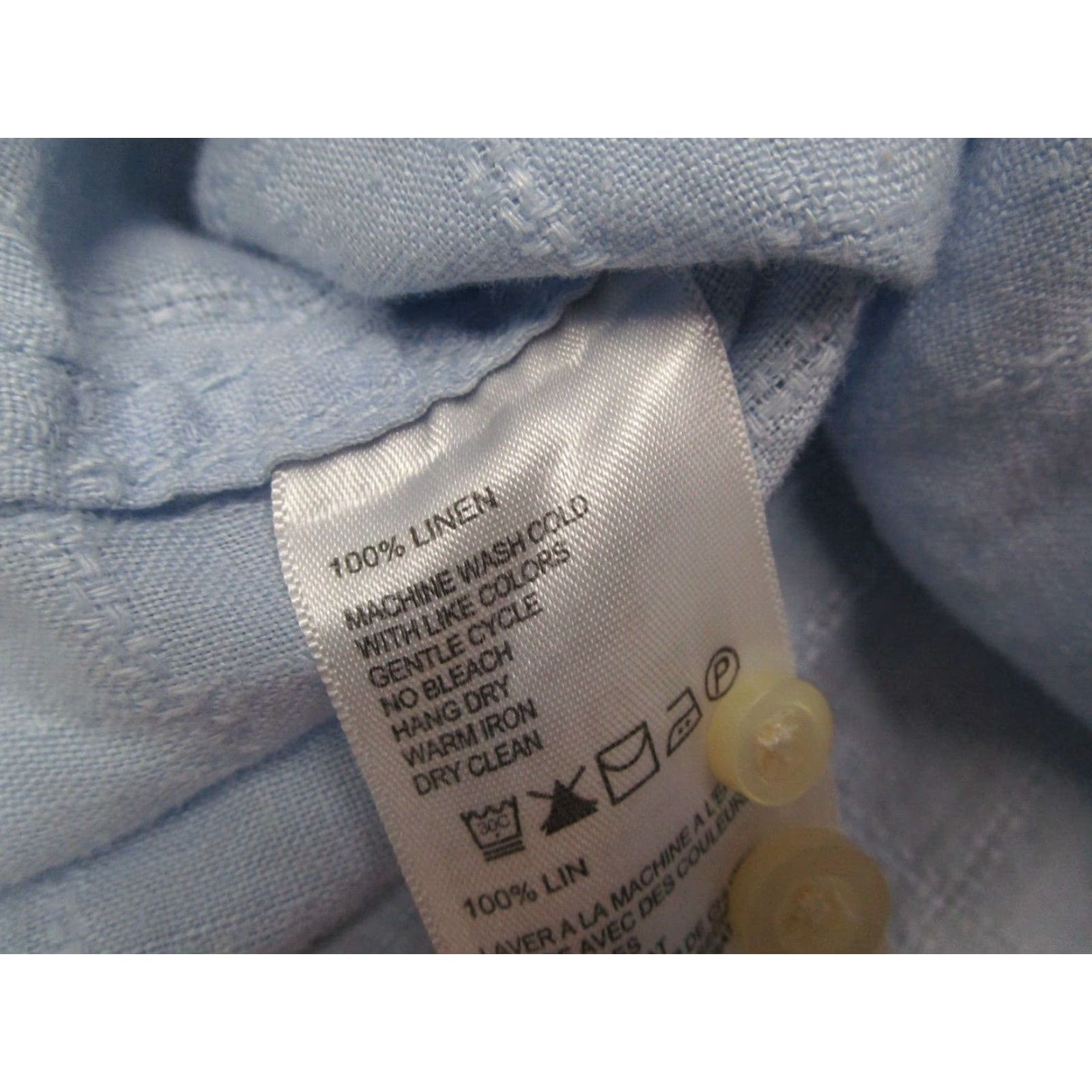 Tommy Bahama VINTAGE Tommy Bahama Men Shirt XL Blue Linen Long Sleeve Button-Up Casual Beach Bohemian Tropical Size US XL / EU 56 / 4 - 5 Thumbnail