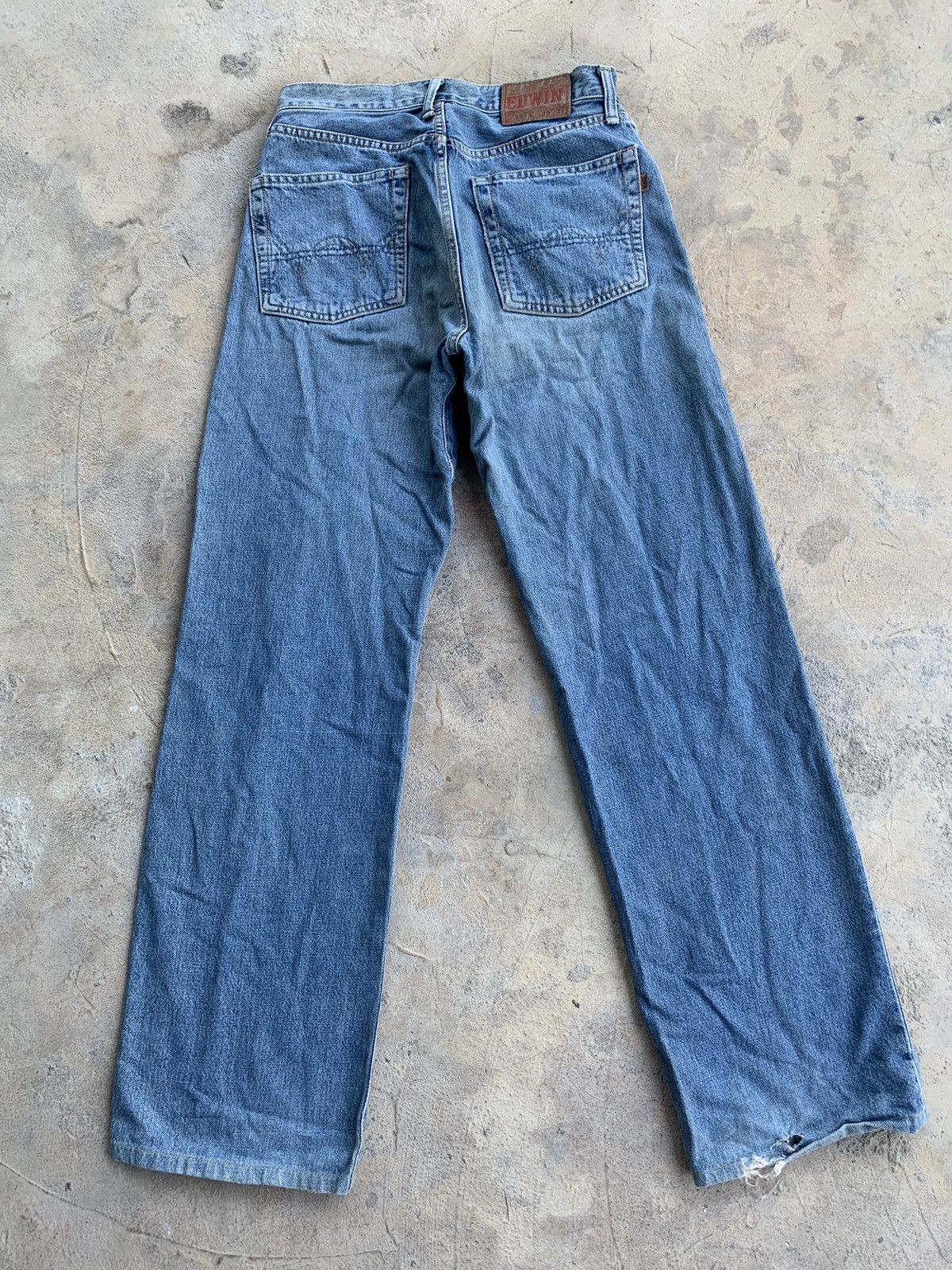 Edwin × Japanese Brand Edwin 505X Selvedge Distressed Denim Size US 28 / EU 44 - 2 Thumbnail