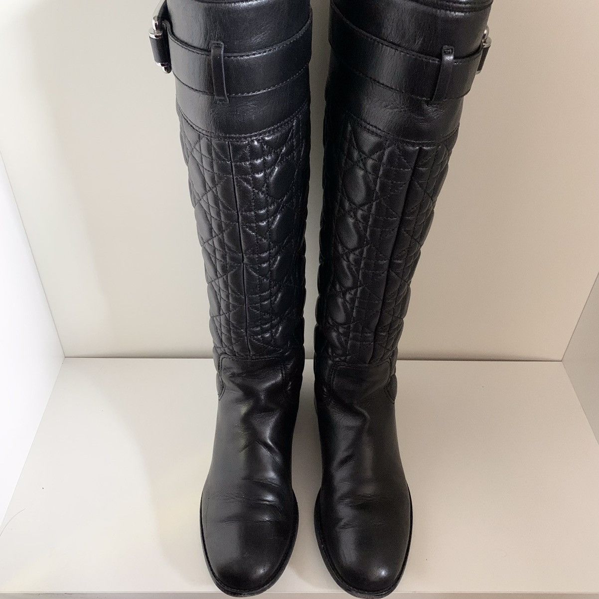 Dior Dior cannage quilted nappa leather boots Size US 6 / IT 36 - 8 Thumbnail