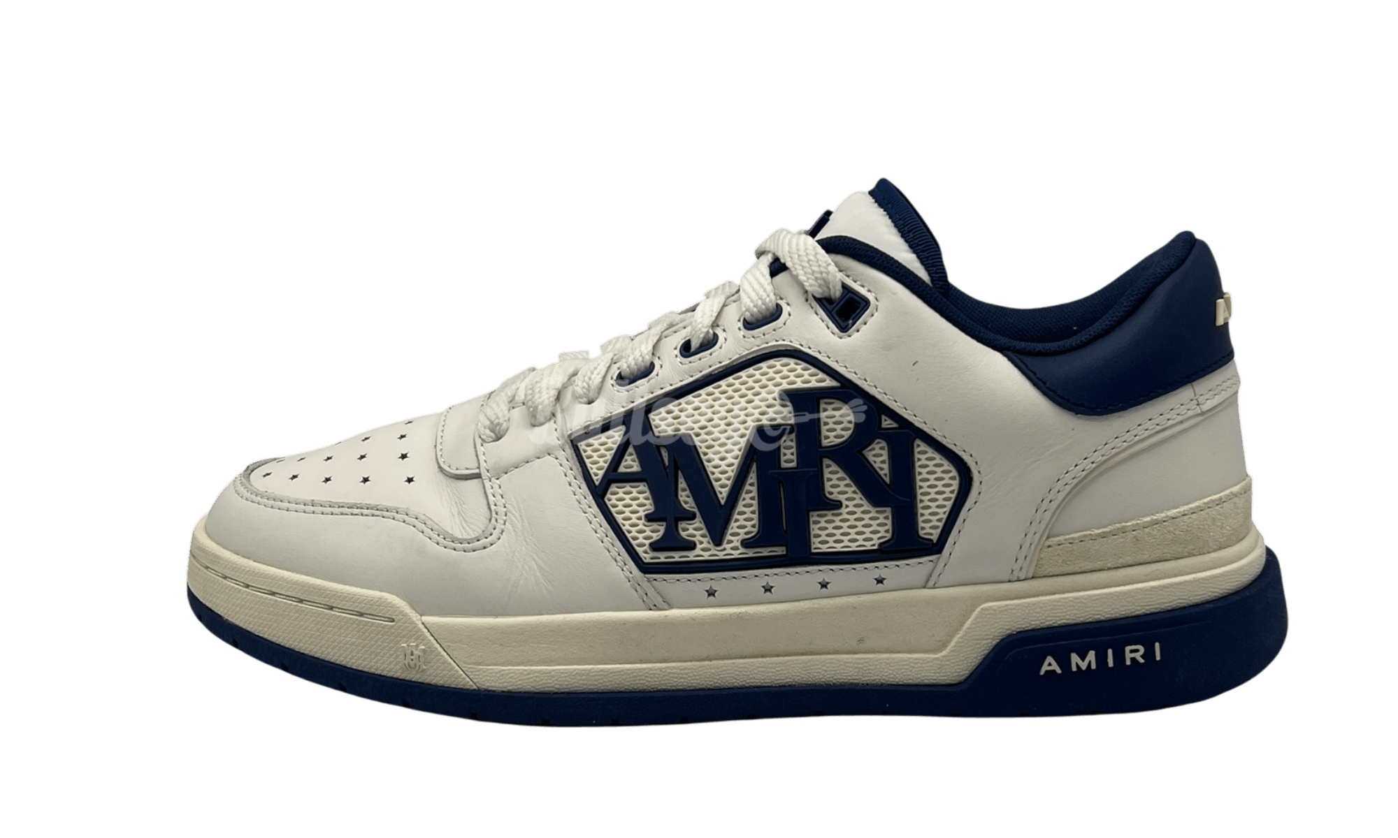 Amiri White & Navy Classic Low Sneaker (PreOwned) (One Replacement Size US 10 / EU 43 - 1 Thumbnail
