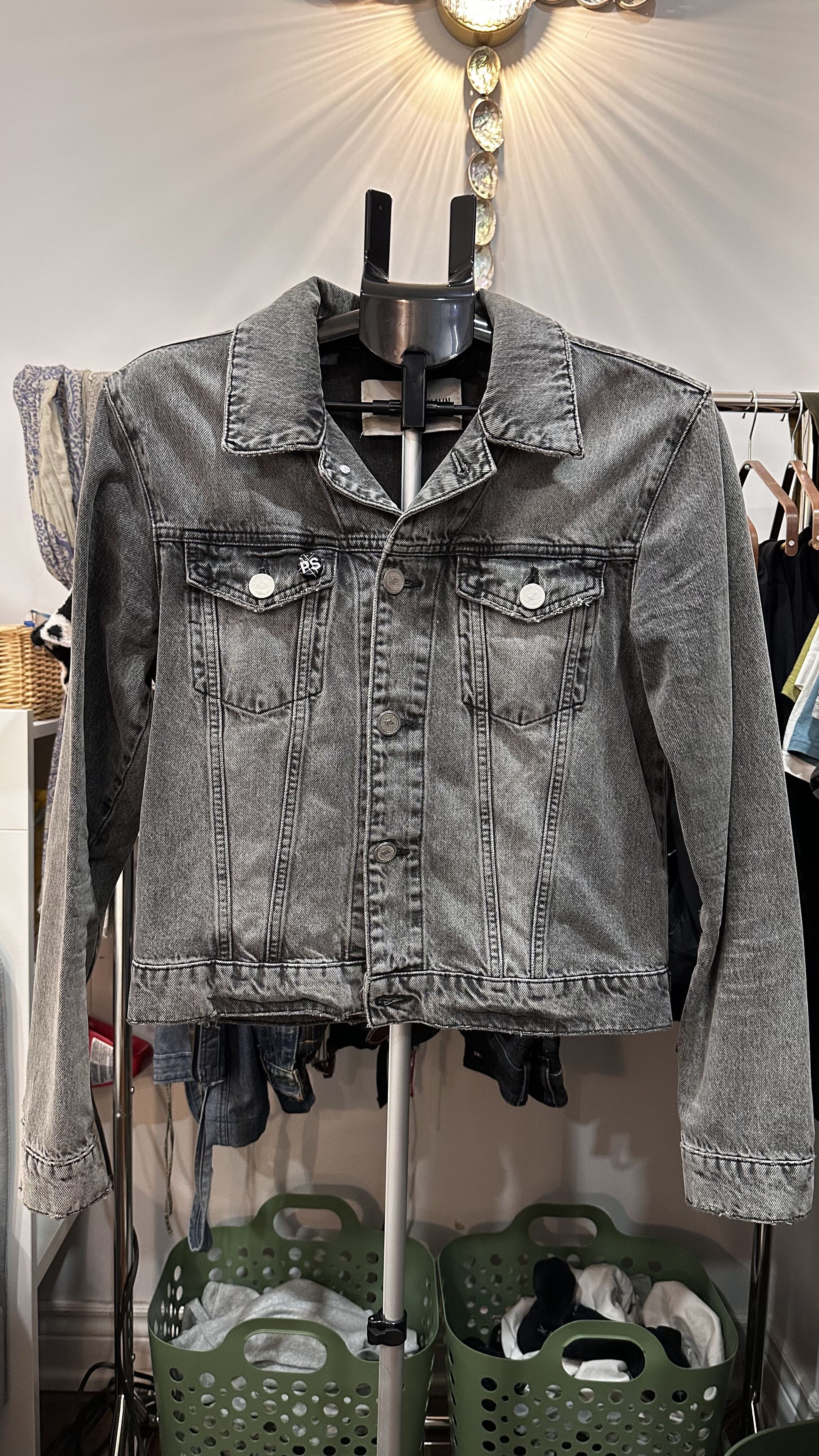 Han Kjobenhavn Han Kjobenhavn Grey Fitted Denim Jacket Size US S / EU 44-46 / 1 - 1 Thumbnail