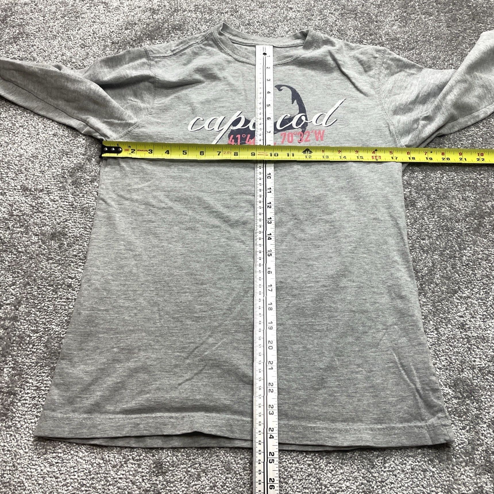Logo 7 Cape Cod Shirt Men’s Small Gray Long Sleeve Logo Crew Tee Top Size US S / EU 44-46 / 1 - 5 Thumbnail