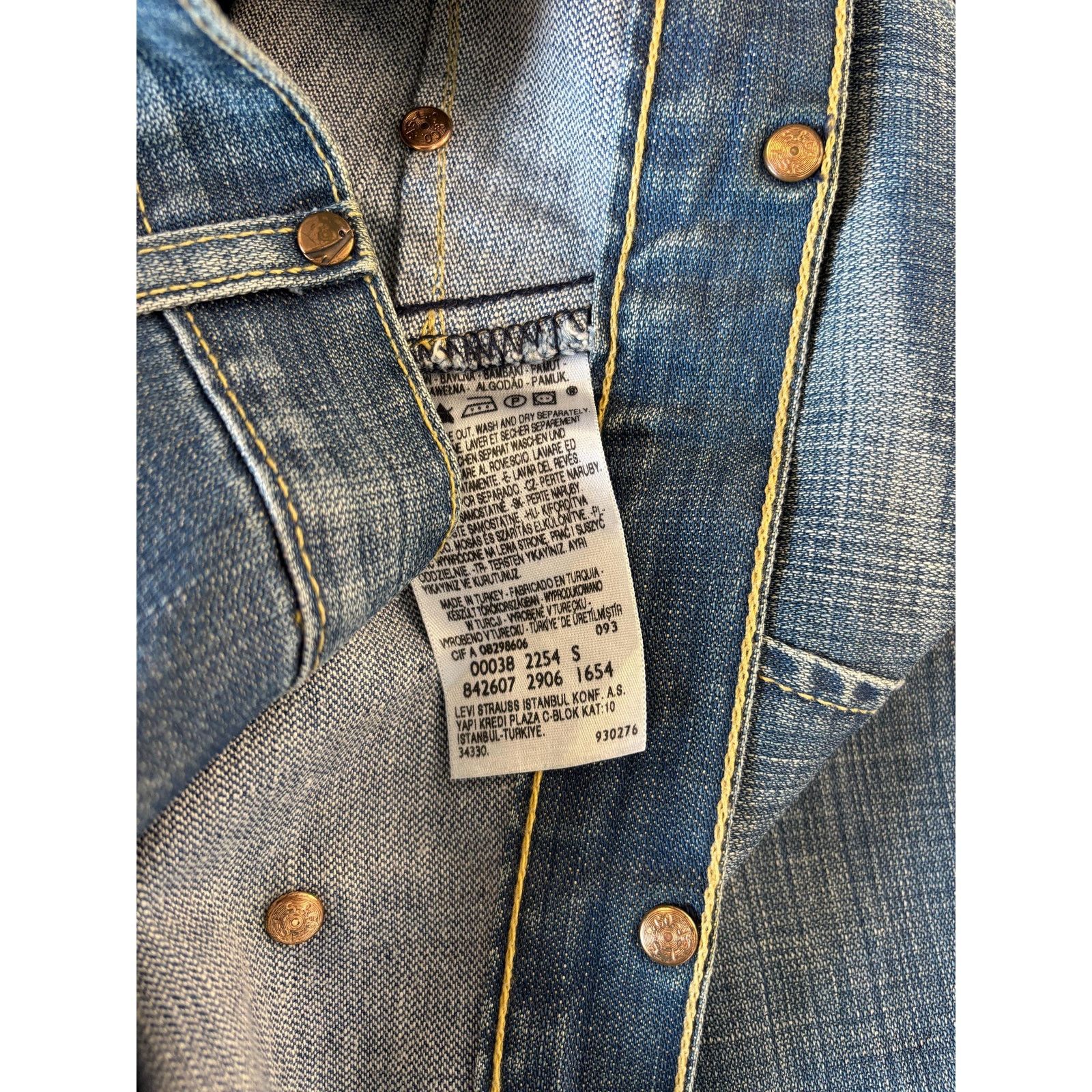 Levi's Vintage Levi’s Engineered Y2K Asymmetric Denim Skirt Twisted Size 27" / US 4 / IT 40 - 10 Thumbnail