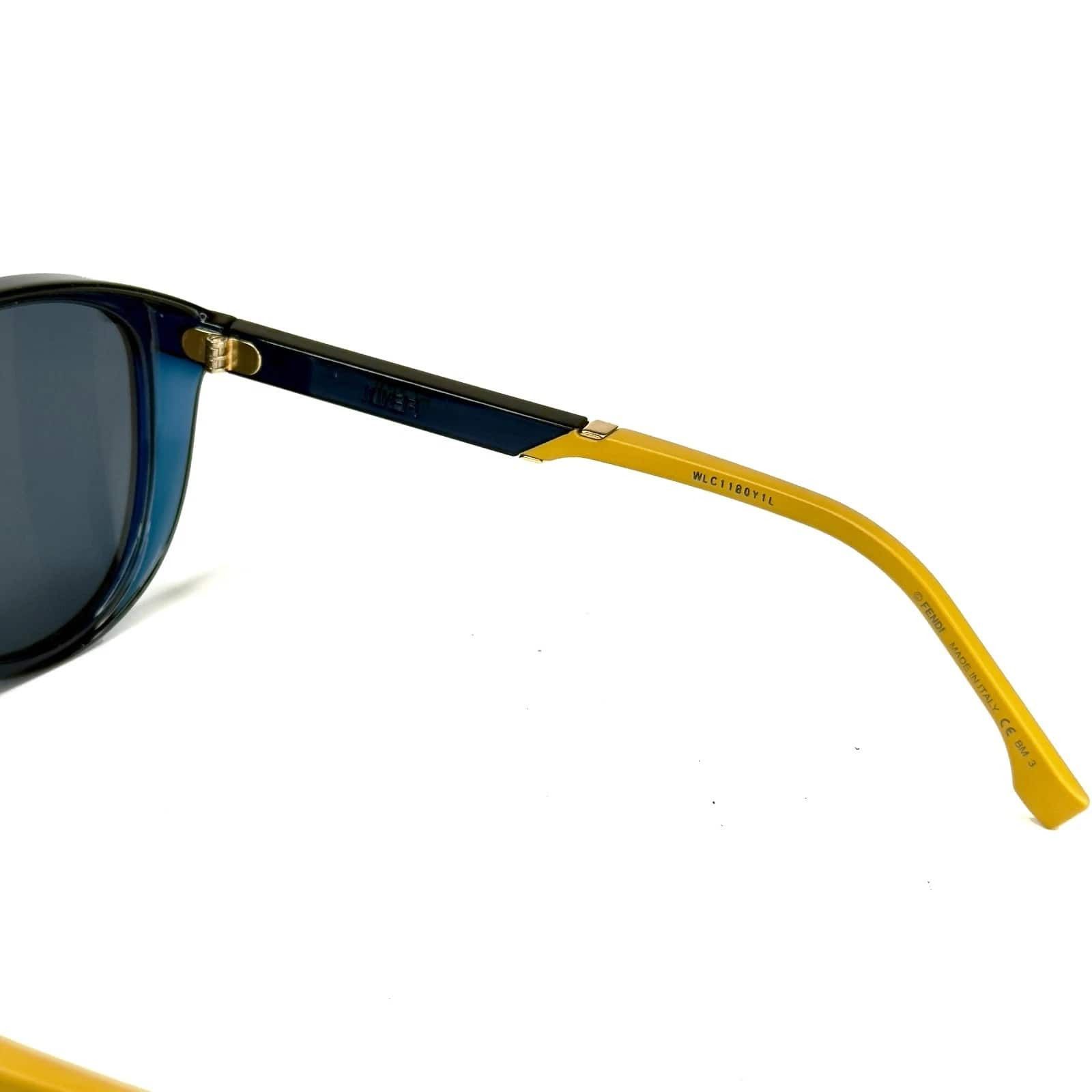 Fendi FENDI FFM0085S BOTANICAL 0085 Pequin Blue Sport Sunglasses Size ONE SIZE - 4 Thumbnail