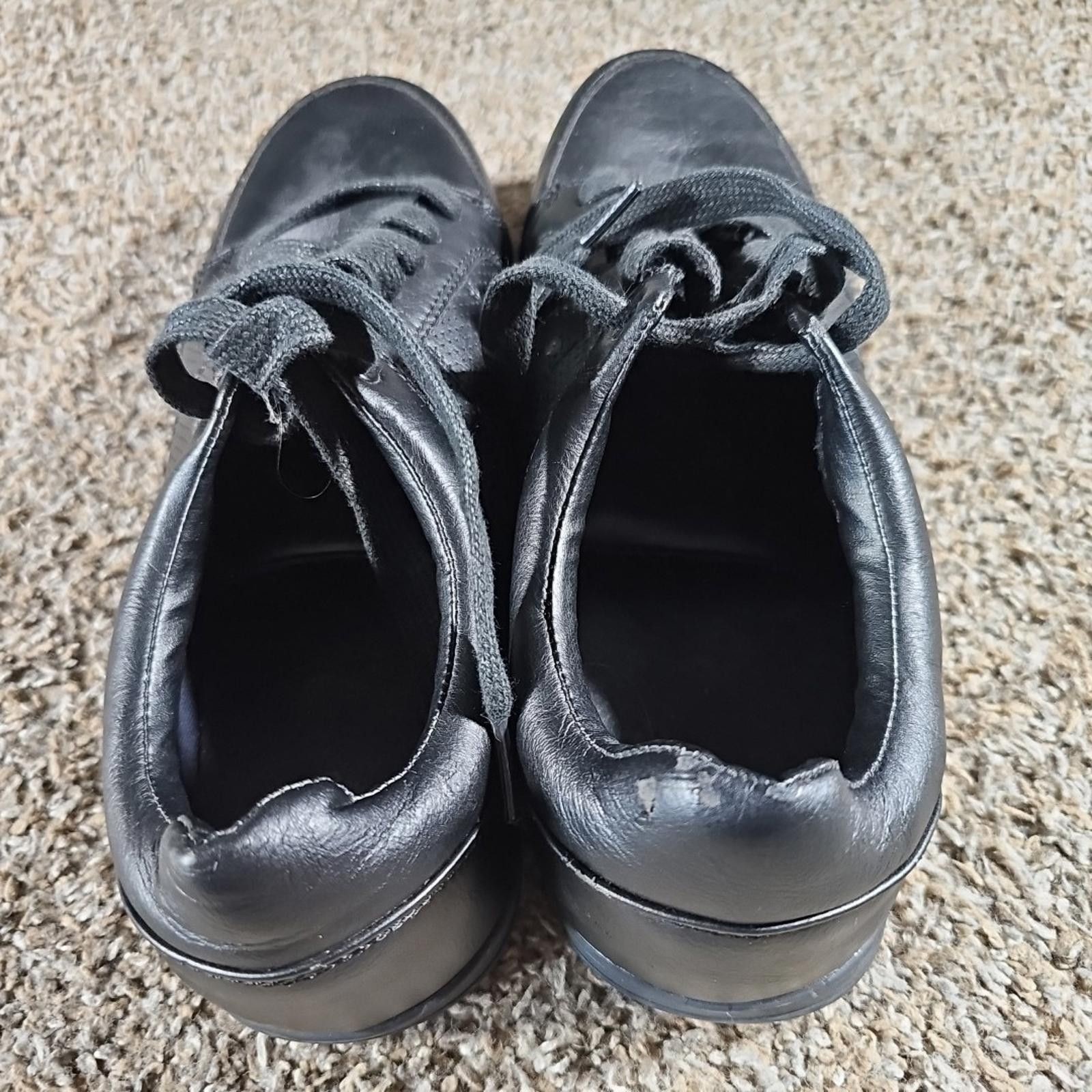 Mossimo Mossimo Supply Black Low Top Leather Shoes 10.5 Size US 10.5 / EU 43-44 - 5 Thumbnail