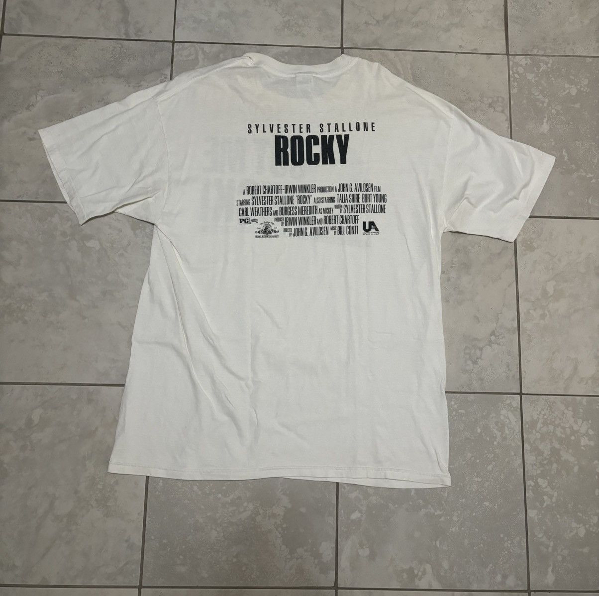 Vintage rare vintage Rocky Sylvester Stallone boxing movie t shirt Size US XL / EU 56 / 4 - 9 Thumbnail