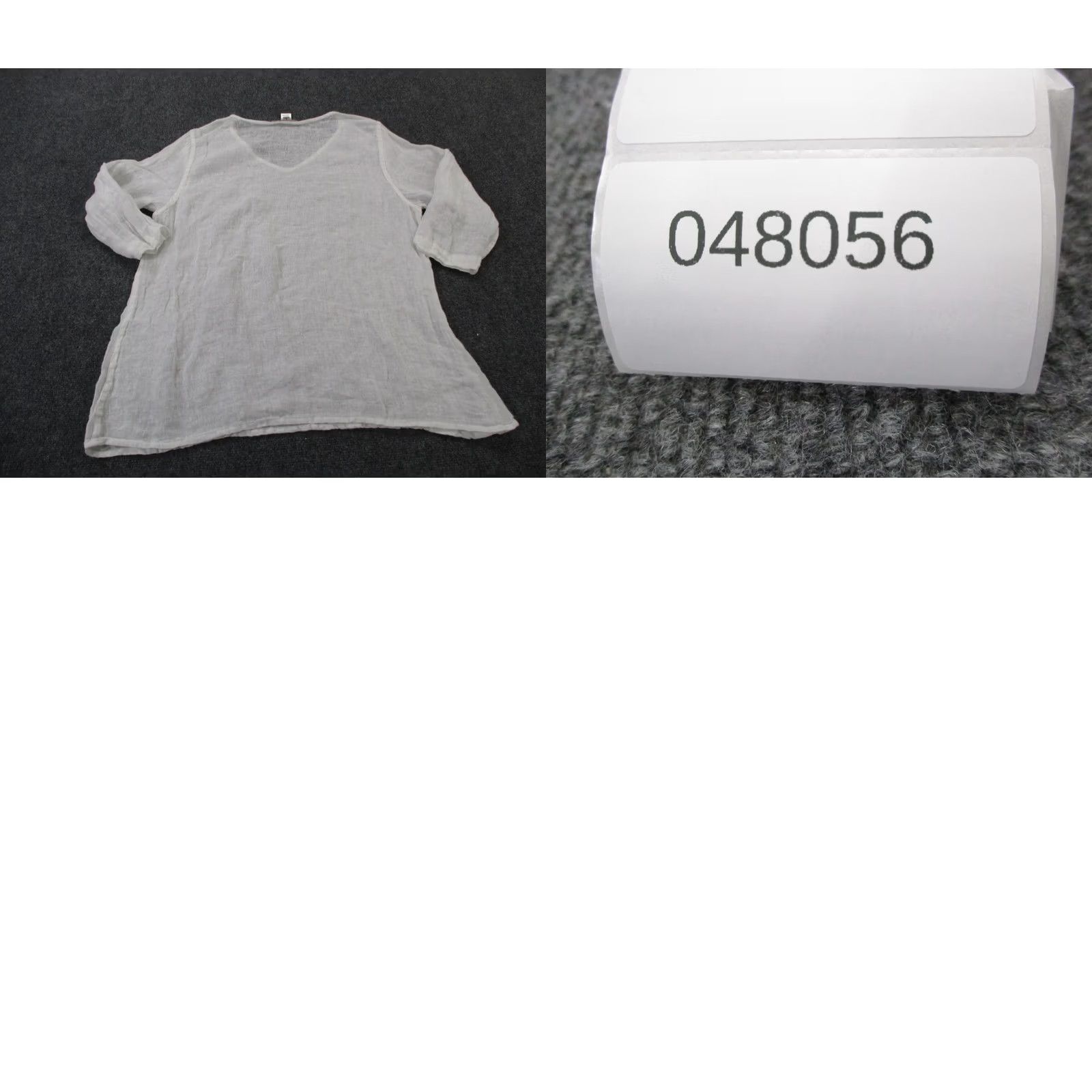 FLAX FLAX Shirt Womens L White Linen Tunic Loose Lightweight Breathable Flowy Beach Size L / US 10 / IT 46 - 8 Thumbnail