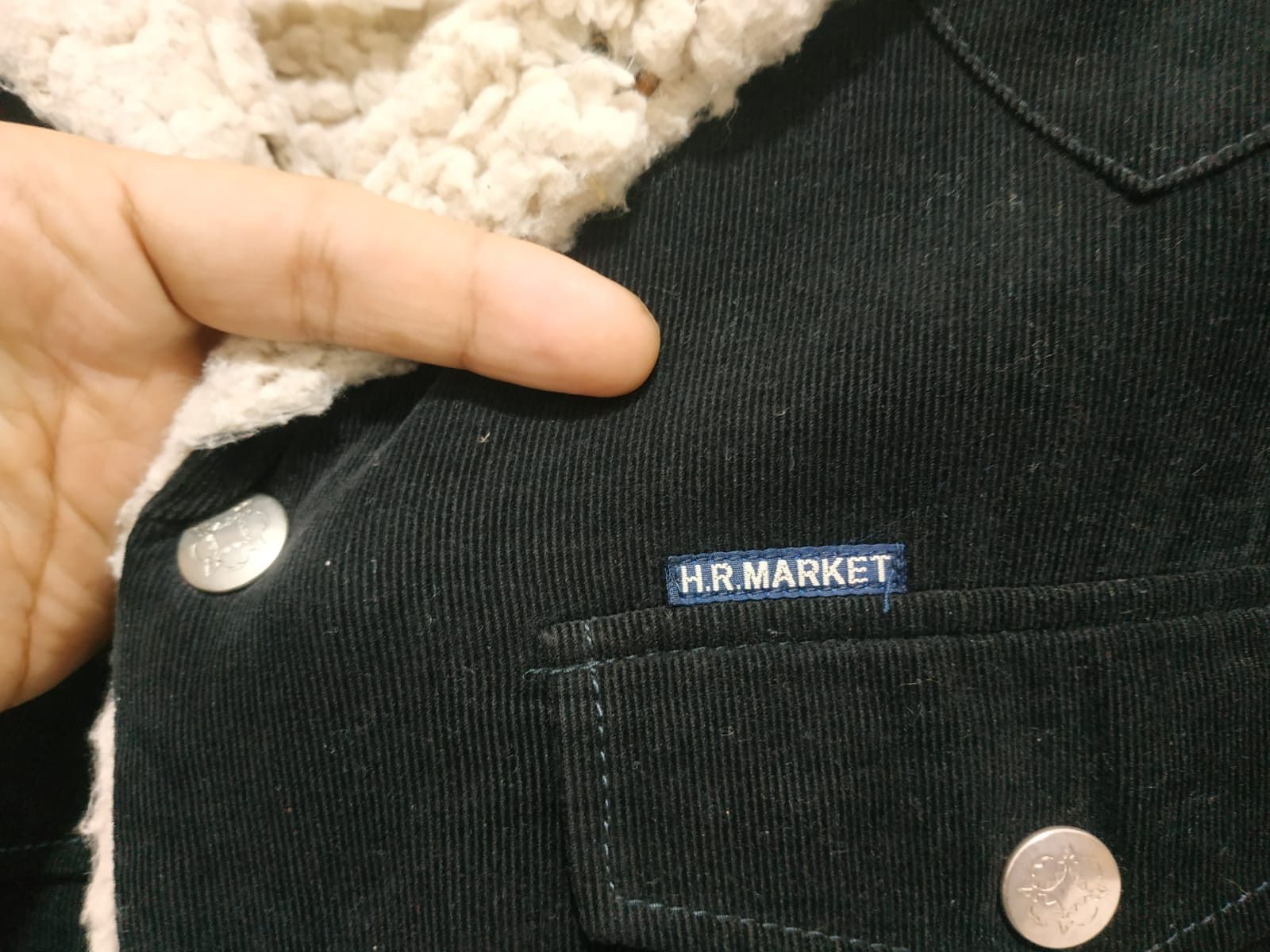 Blue Blue Japan Fit S to M, HR Market Corduroy Shawl Collar Sherpa Jacket Size US M / EU 48-50 / 2 - 12 Thumbnail