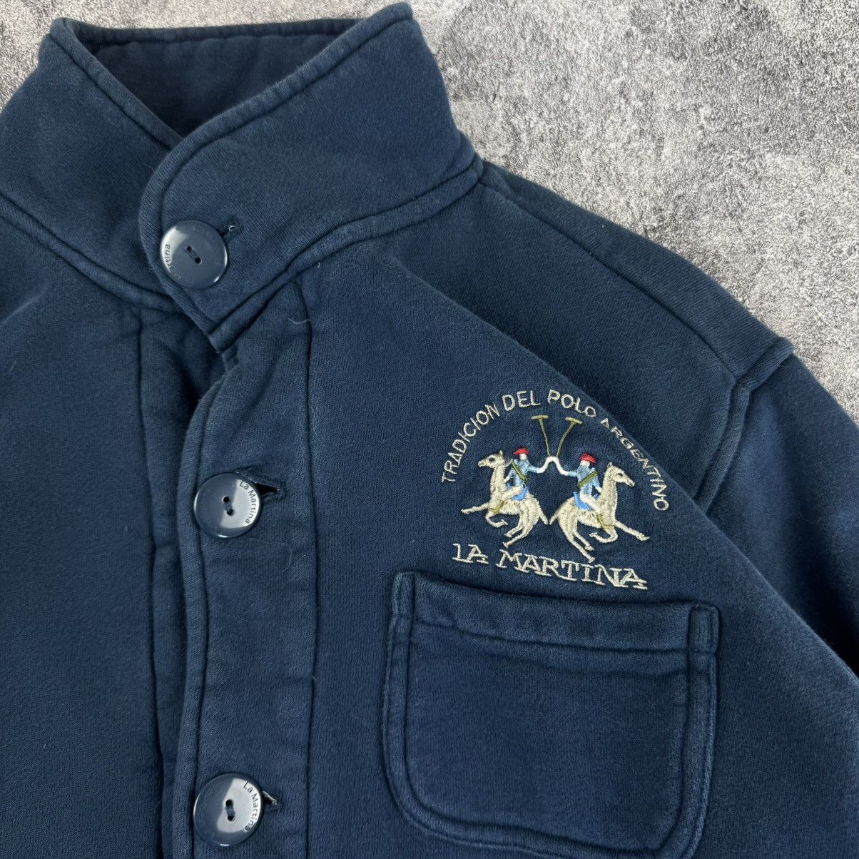 La Martina La Martina Y2K Navy Button-Up Jacket Polo Argentino Size US S / EU 44-46 / 1 - 2 Thumbnail
