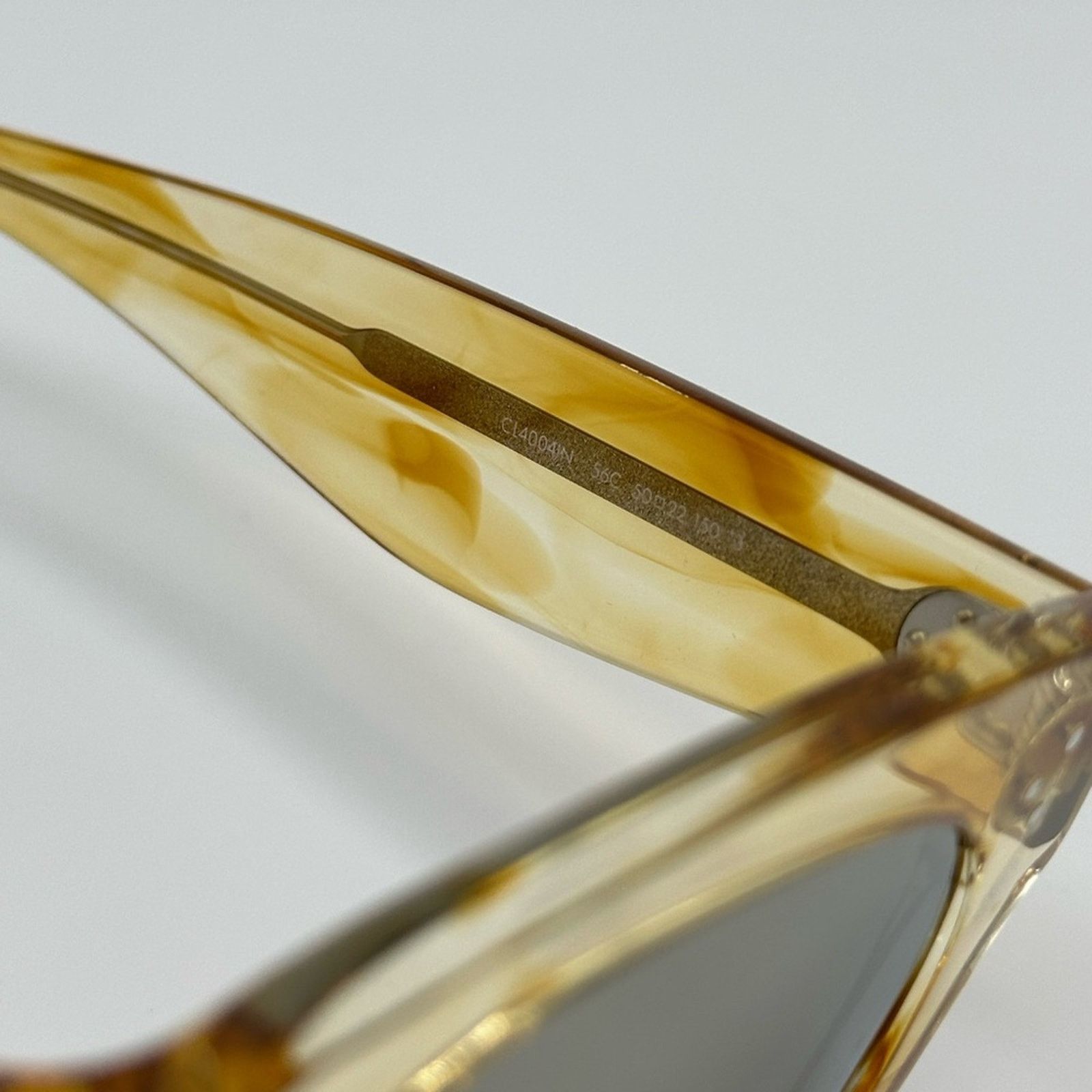 Celine NEW CELINE Sunglasses CL4004IN/S 56C Yellow Clear Women Size ONE SIZE - 4 Thumbnail