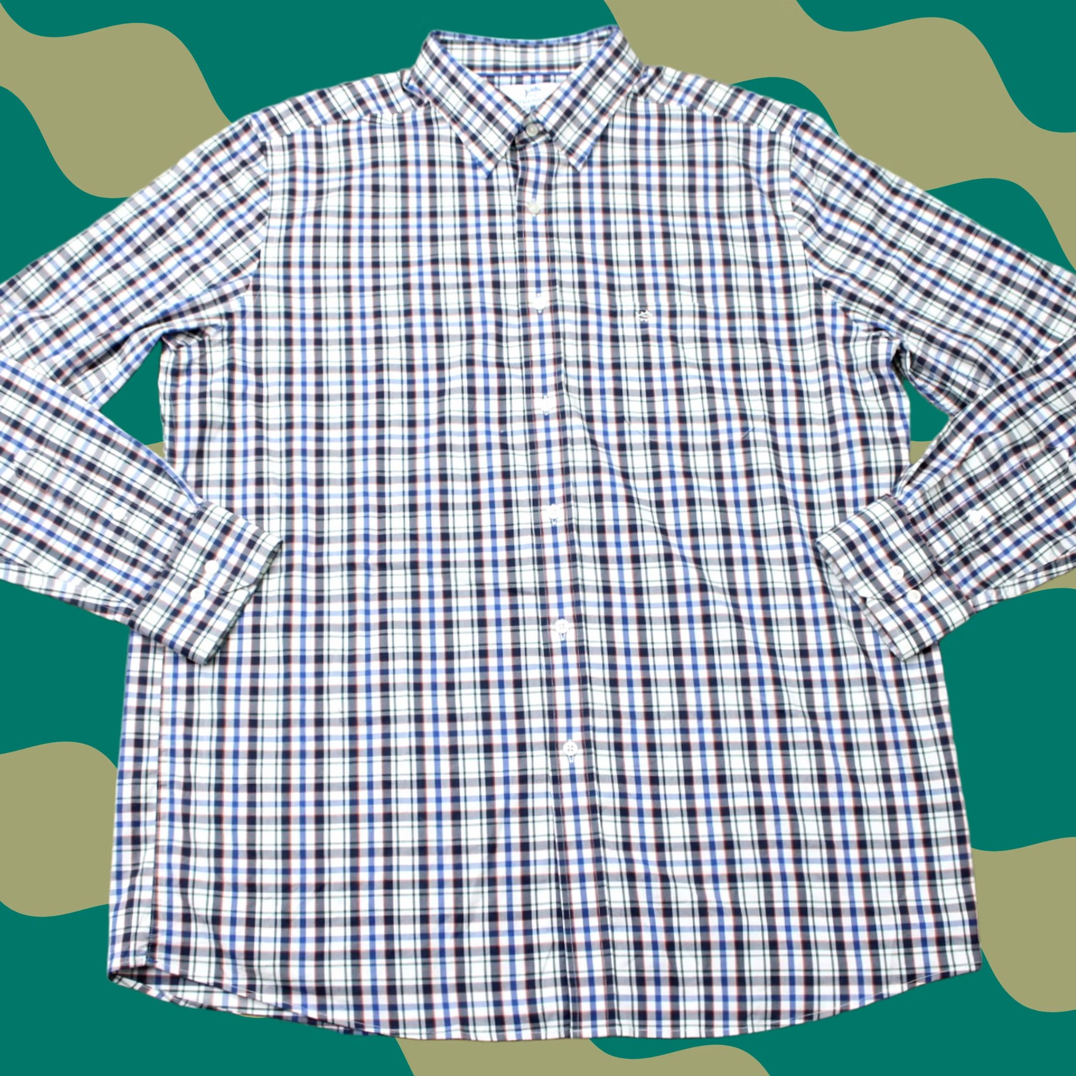 Southern Tide Southern Tide Shirt Men XL Plaid Charleston Button-Up Long Sleeve Multicolor Size US XL / EU 56 / 4 - 1 Thumbnail