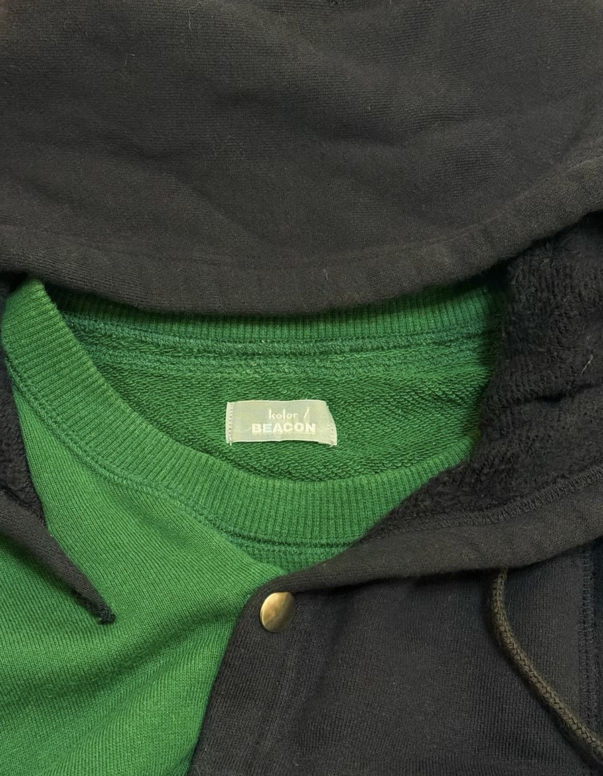 Kolor KOLOR BEACON Block Deconstructed Hoodie Sweatshirt Size US S / EU 44-46 / 1 - 3 Thumbnail