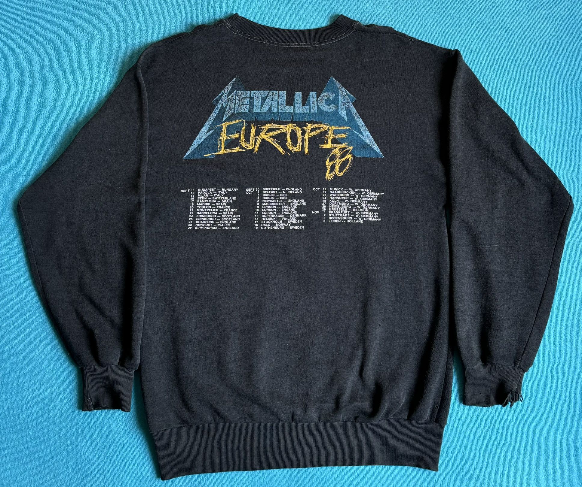 Metallica Metallica Europe 88 sweatshirt size. M Size US M / EU 48-50 / 2 - 13 Thumbnail