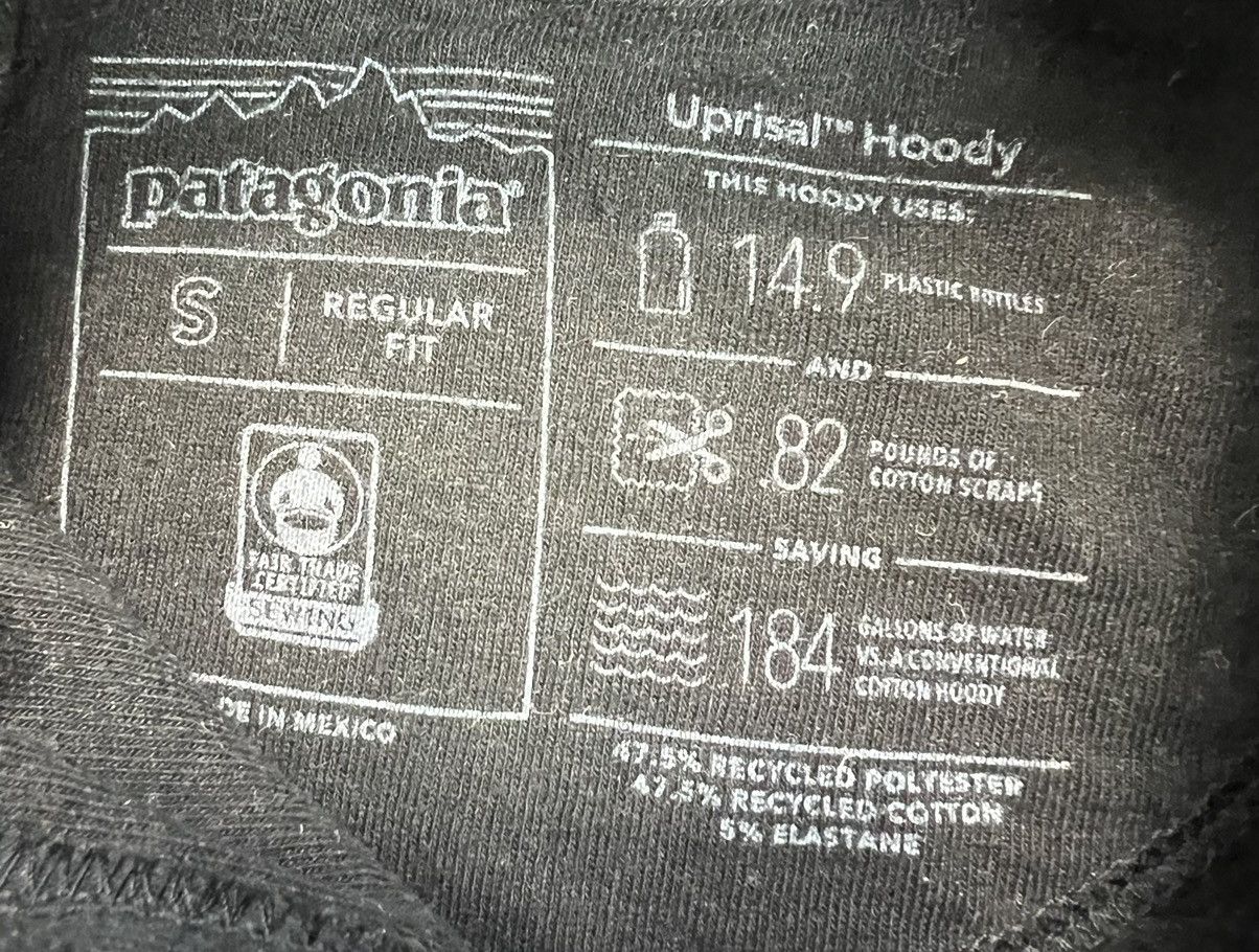 Patagonia Hoodie Patagonia big logo black Size US S / EU 44-46 / 1 - 3 Thumbnail
