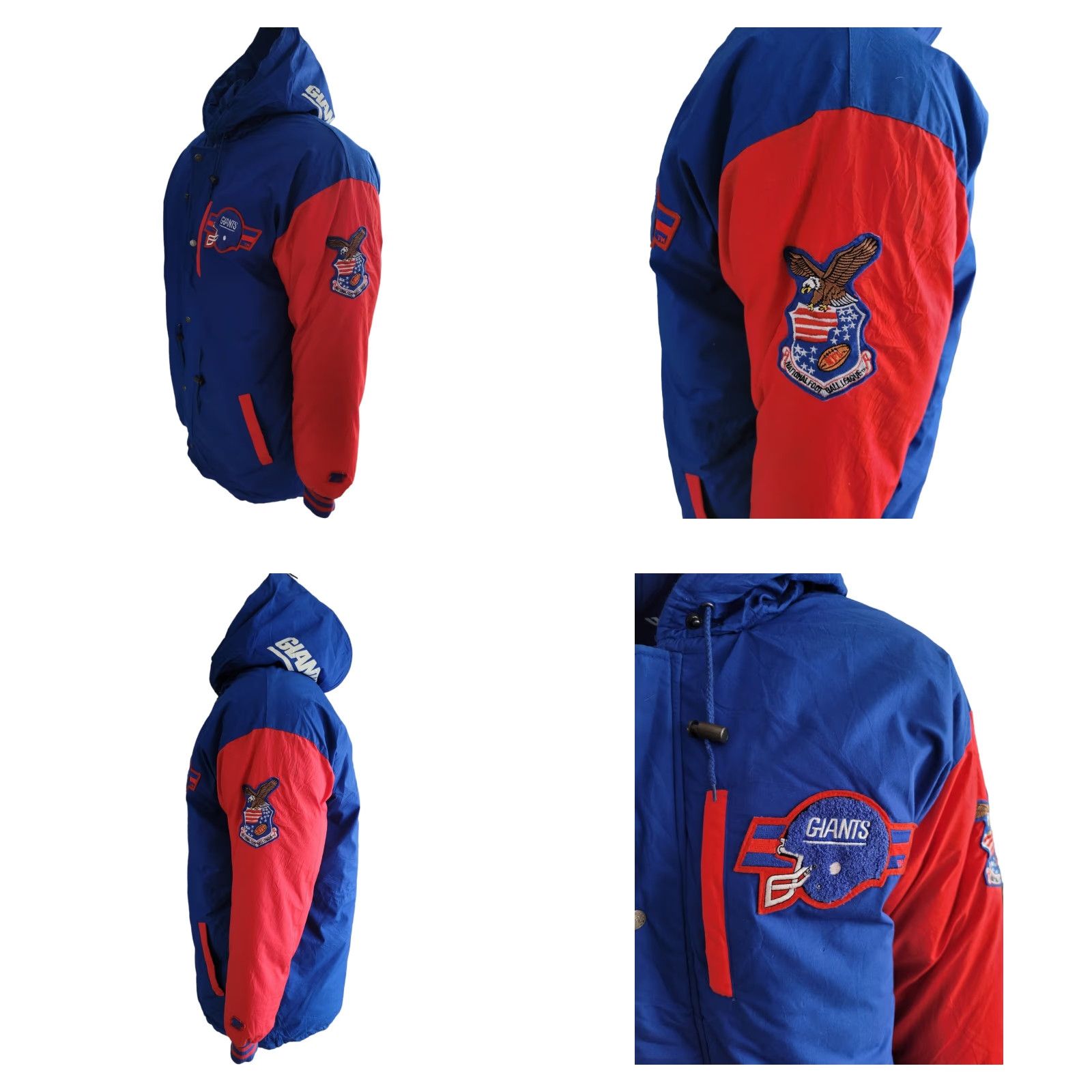 NFL NFL New York Giants XL Jacket - TRIPLE FAT Goose Duck Turbo Sport Parka Down Padded Red/Blue Jacket for Men XL Size US XL / EU 56 / 4 - 8 Thumbnail