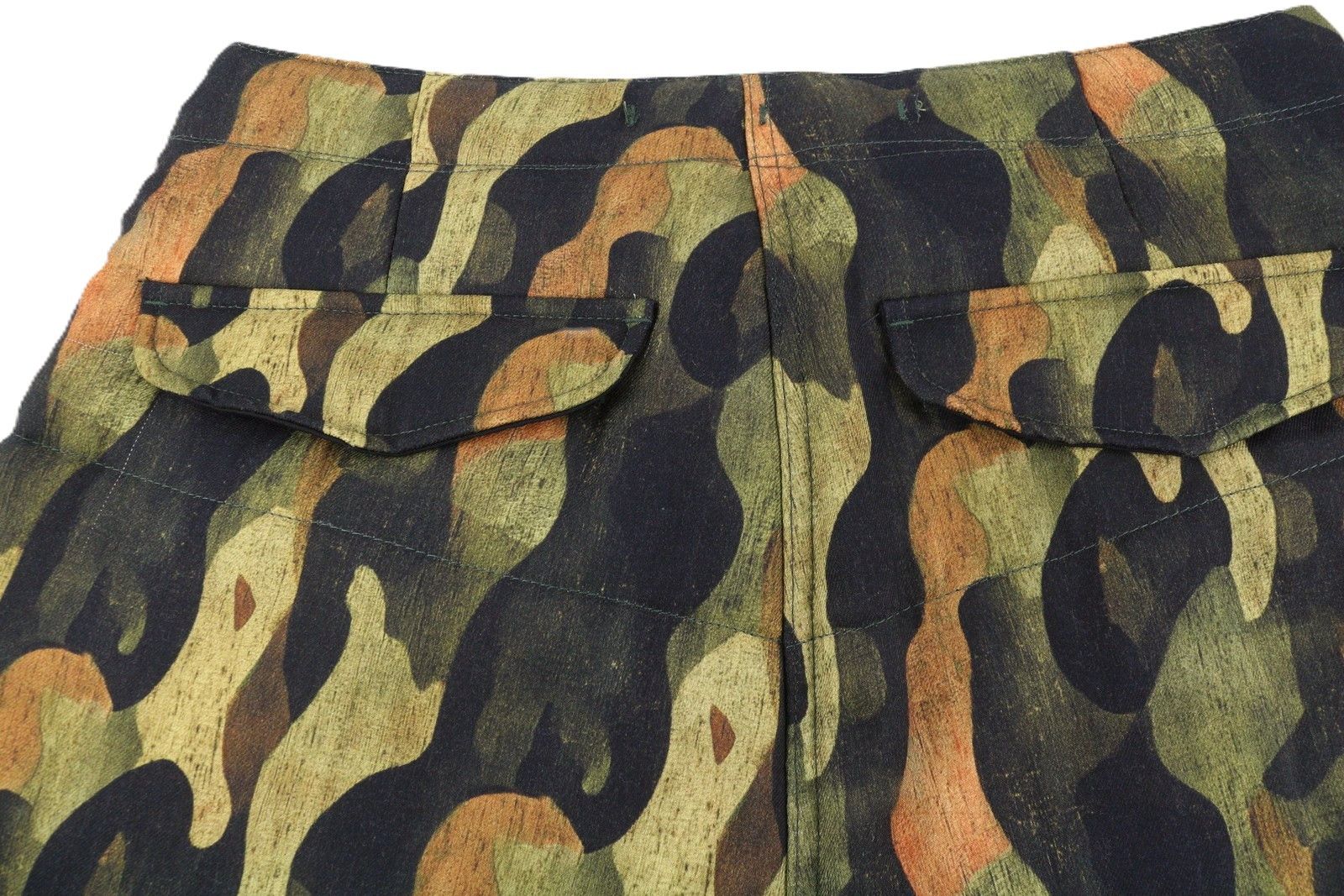 R13 PADDED MILITARY 28 Wool Silk Patterned Cropped FW25 86551 Size 28" / US 6 / IT 42 - 10 Thumbnail