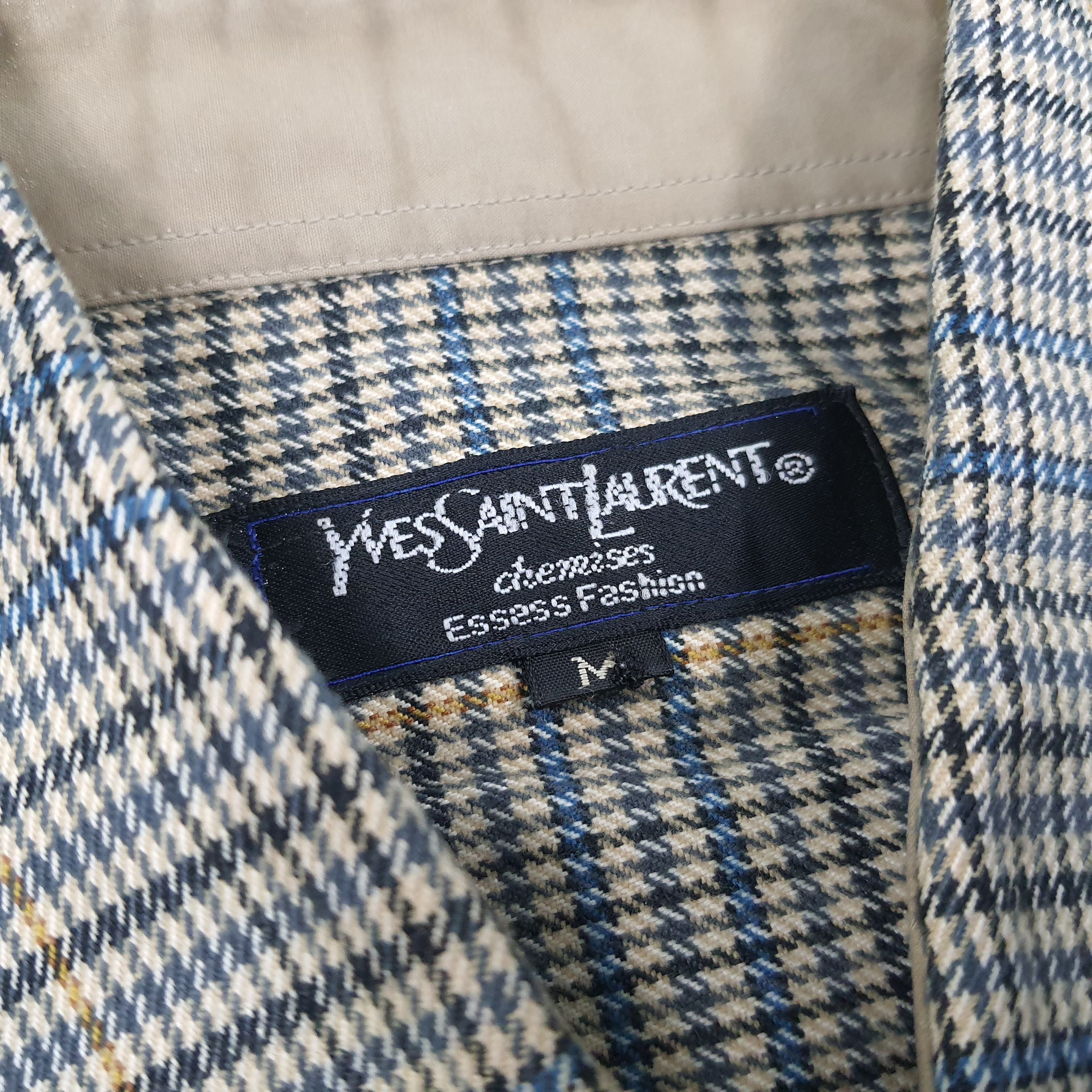 Vintage × Yves Saint Laurent Vintage Ysl Yves Saint Lauren Designer Button Up Shirt Size US S / EU 44-46 / 1 - 6 Thumbnail