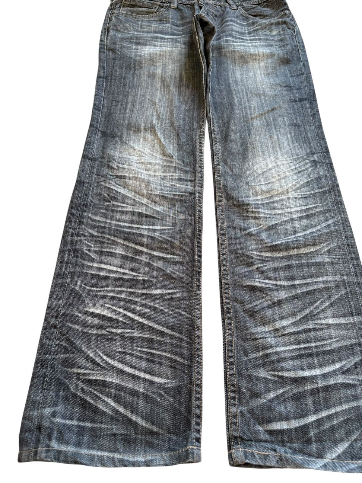 Japanese Brand × Number (N)ine Vintage Edge Rupert Button Fly Faded Wash Loose Jeans Size US 33 - 6 Thumbnail