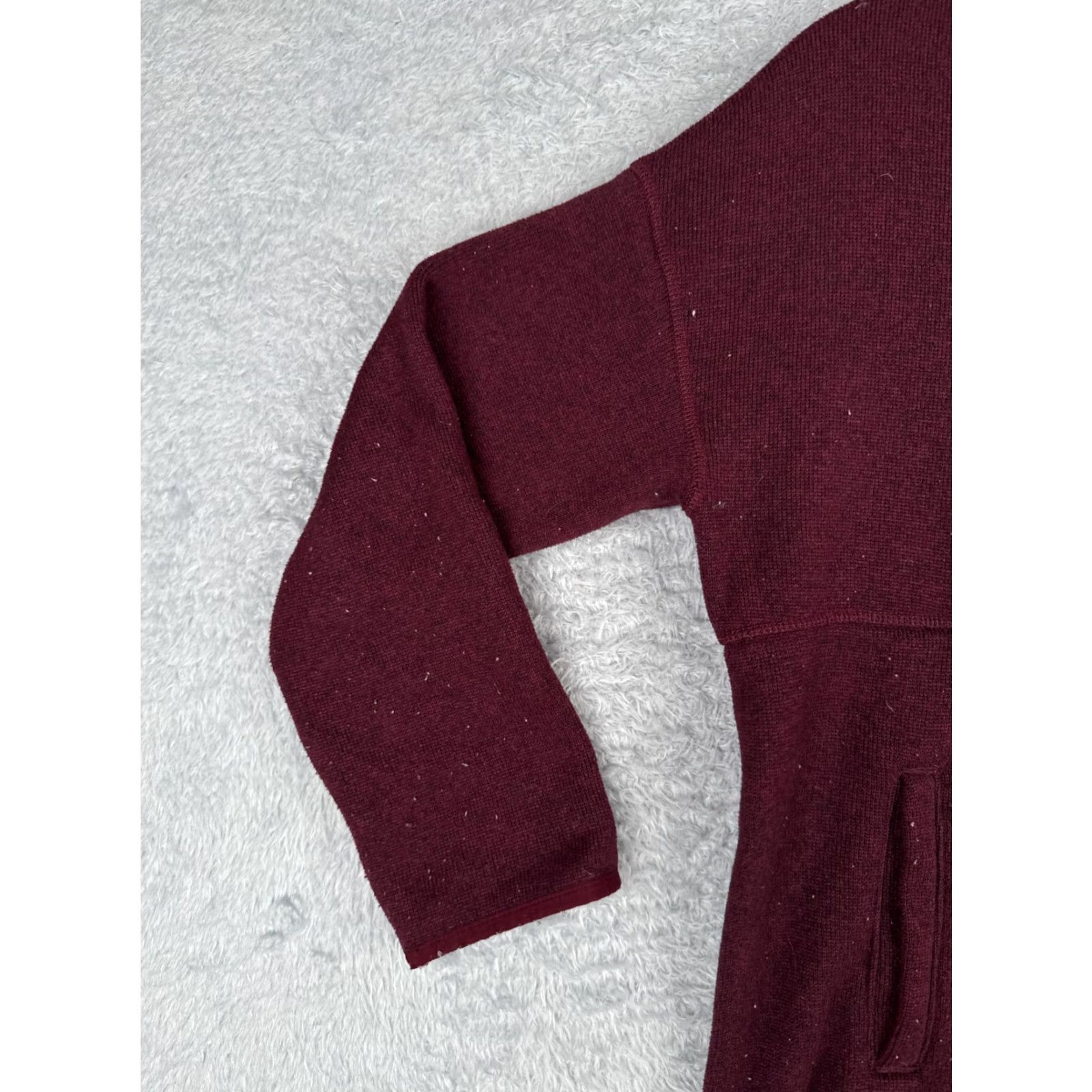 The North Face The North Face Sweater Cardigan Womens XS Red Hooded Knit Shell Logo Casual Buttonless Wrap Mock Neck A Size XS / US 0-2 / IT 36-38 - 3 Thumbnail