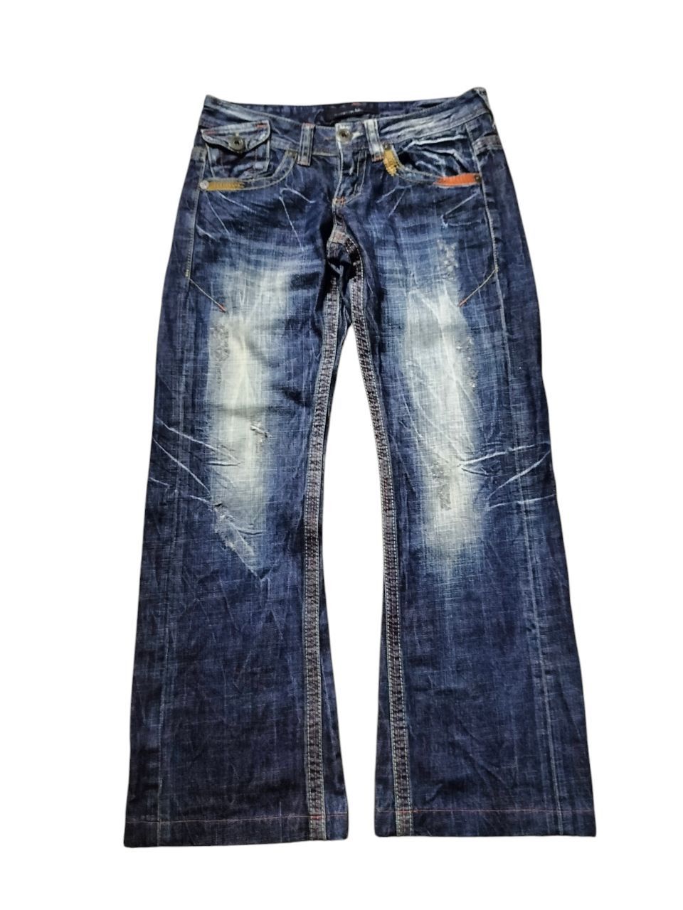 FLARE LOLITA Rare Faded distressed Jeans