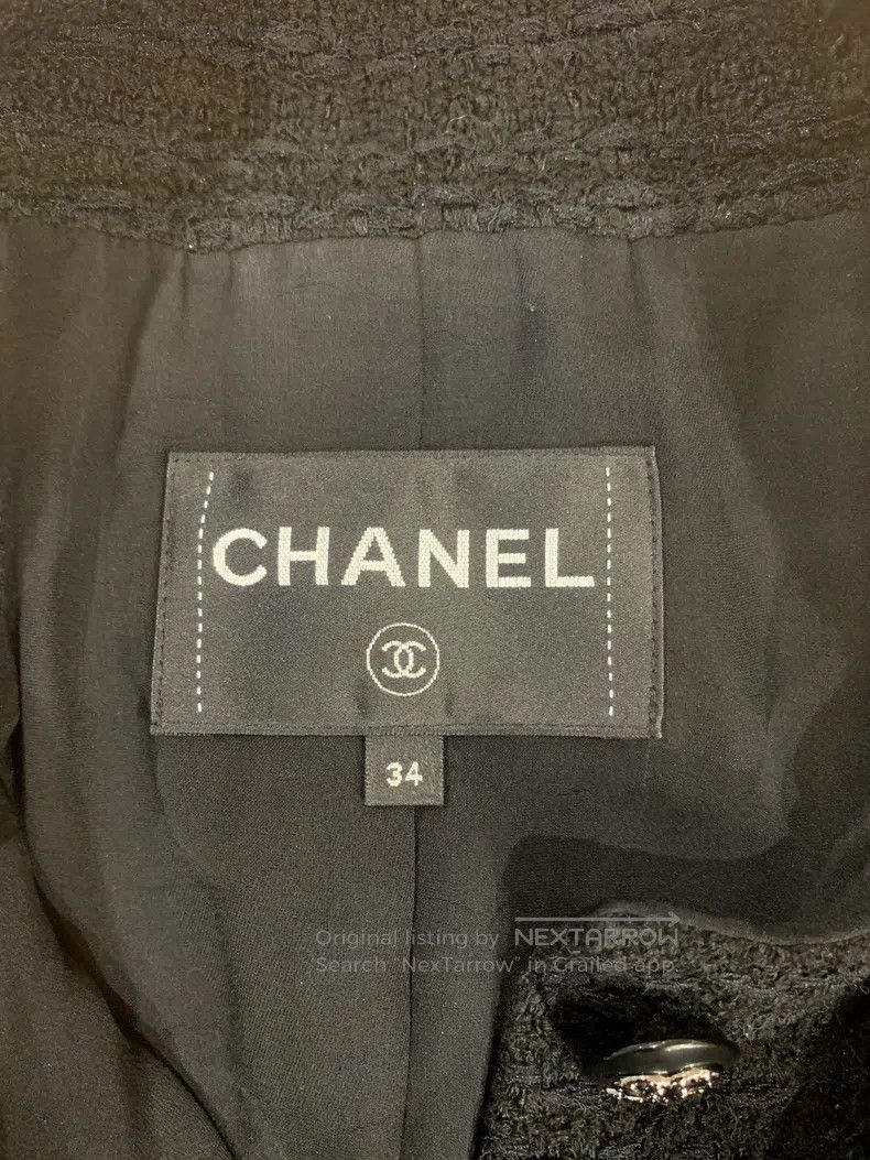 Chanel Chanel Classic black four-pocket jacket Size XXS / US 00 / IT 34 - 4 Thumbnail