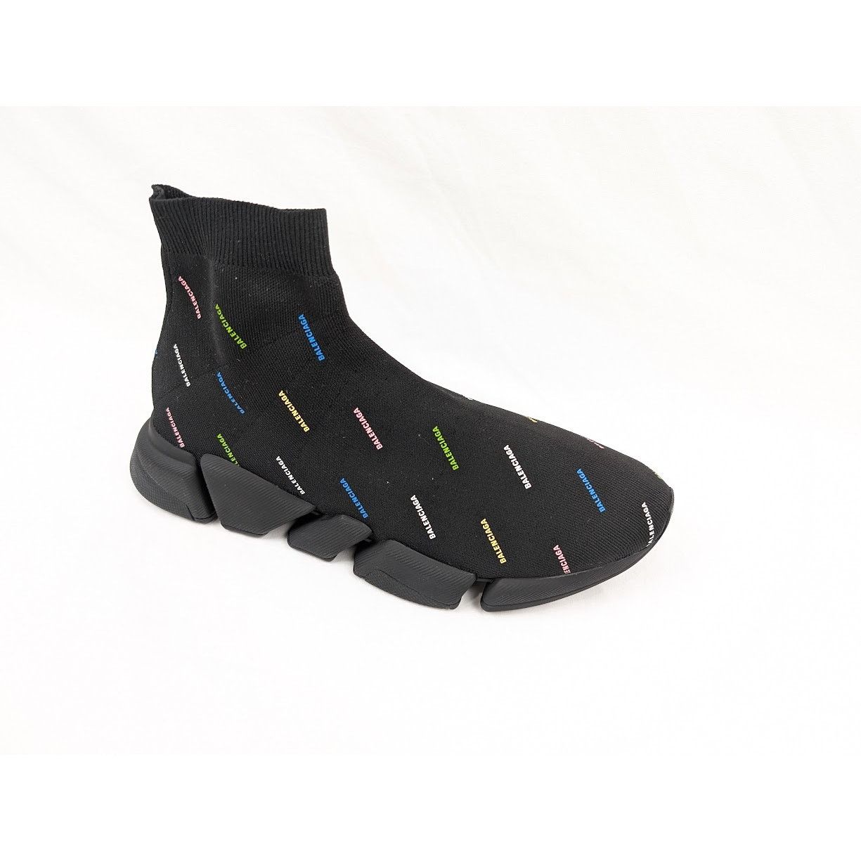 Balenciaga o1rshd1 Q:4/ Recycled Speed 2.0 Low-Top Sneakers Black Size US 12 / EU 45 - 2 Thumbnail