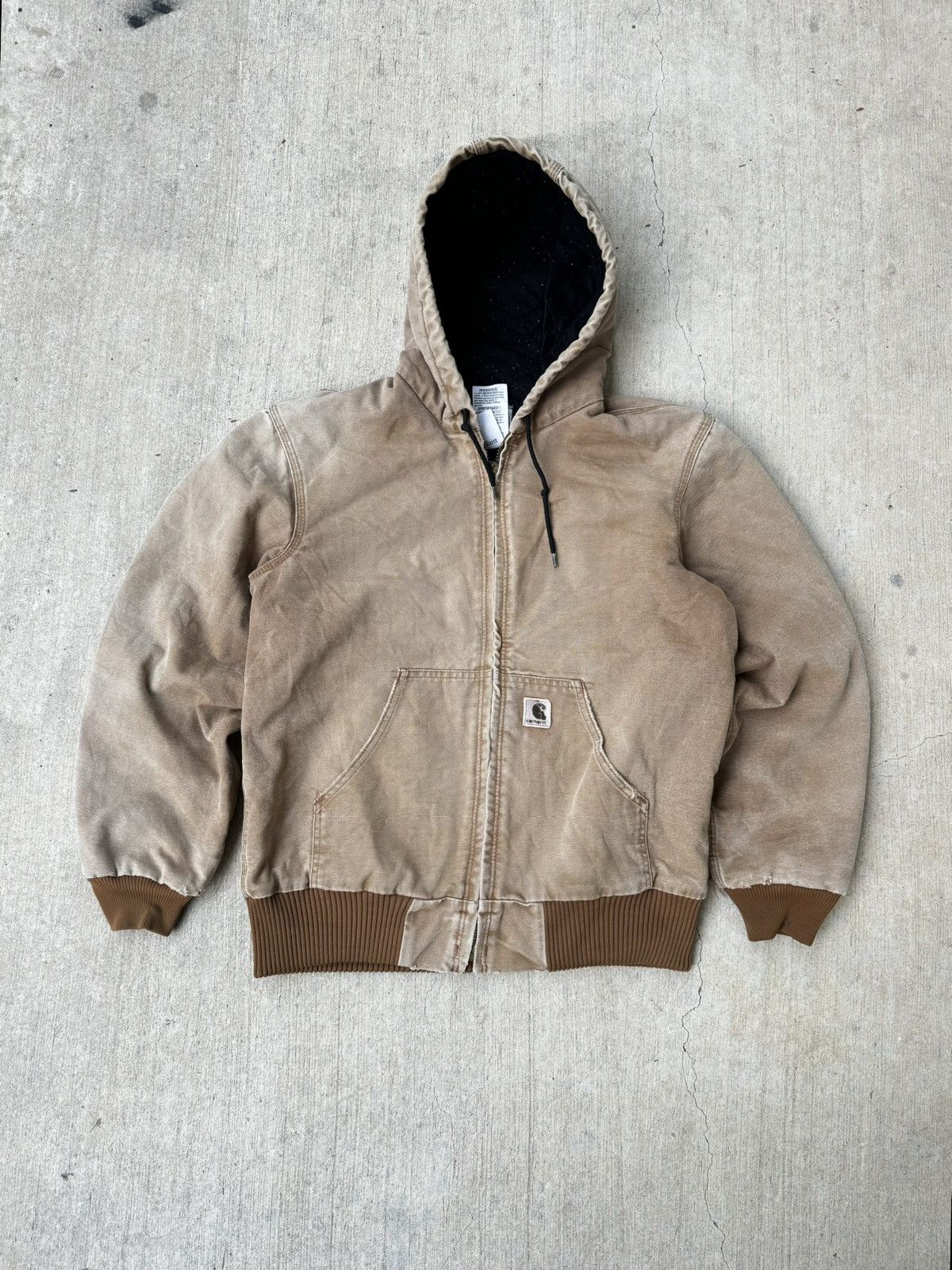 Carhartt × Vintage Vintage khaki brown carhartt hooded jacket Size US M / EU 48-50 / 2 - 1 Thumbnail