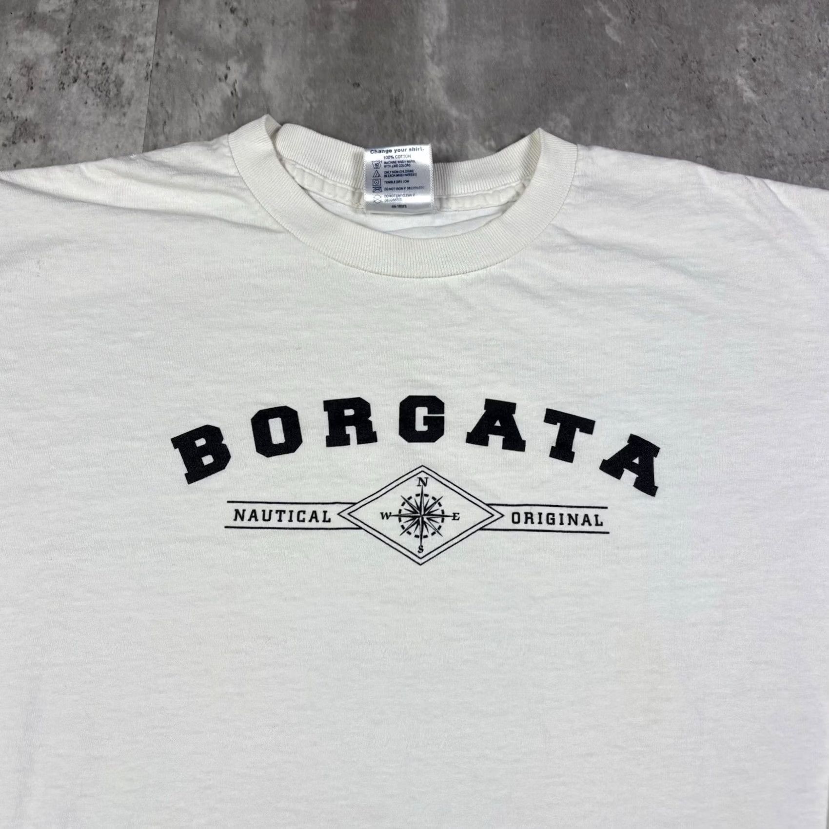 Delta VINTAGE Borgata Nautical Orignal White Long Sleeve T Shirt Mens Large Size US L / EU 52-54 / 3 - 3 Thumbnail