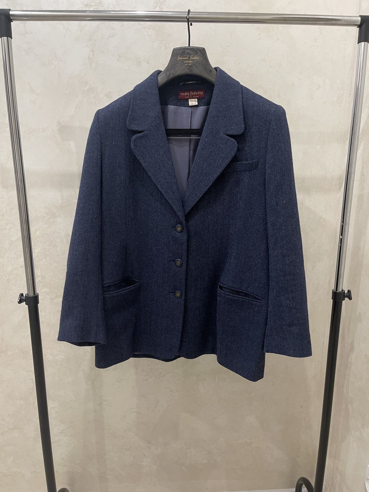 Vintage Vintage angora oversize blazer mary flaherty classic jacket Size XL / US 12-14 / IT 48-50 - 2 Thumbnail