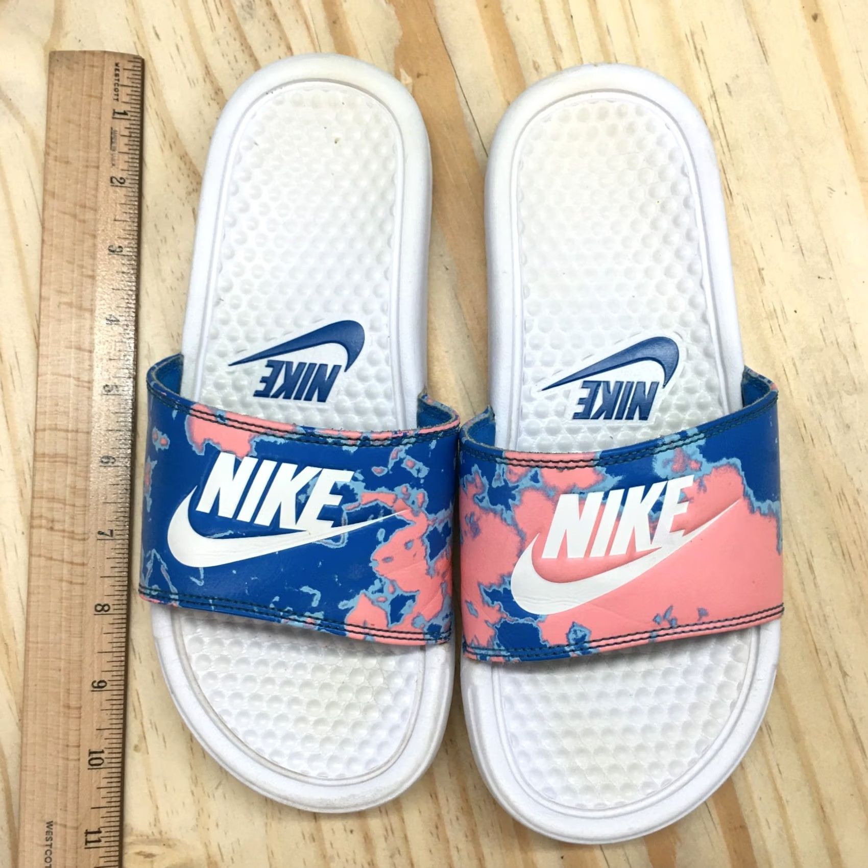 Nike Nike Benassi JDI Sandals Womens 6 Multicolor Print Slides Open Toe Casual Womens Shoes Size US 6 / IT 36 - 7 Thumbnail