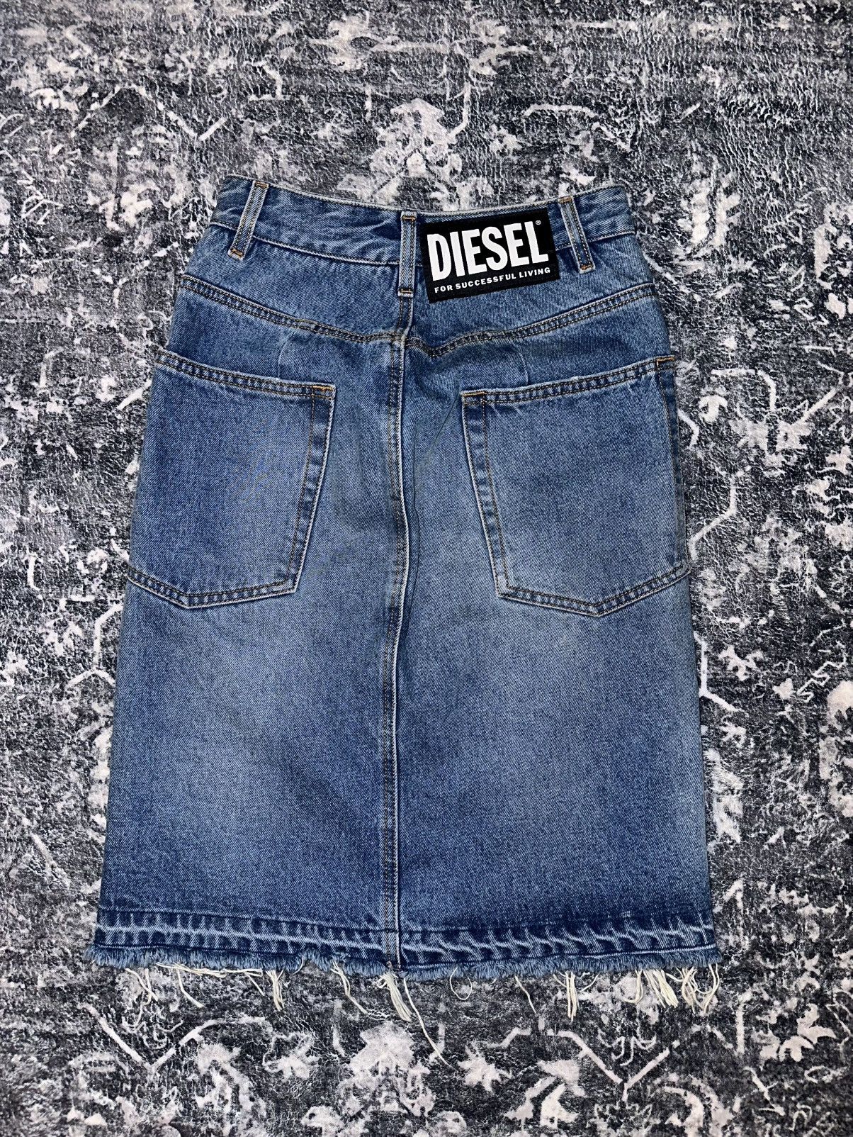Diesel DIESEL DENIM MIDI SKIRT Size 24" / US 00 / IT 34 - 2 Thumbnail
