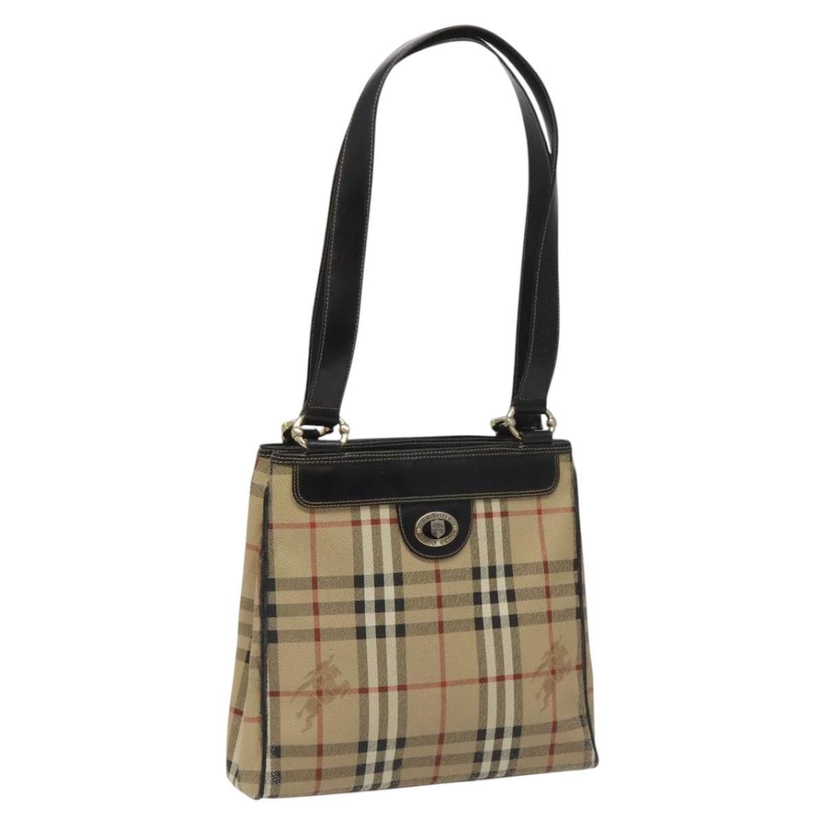 Burberry Nova Check Beige Canvas Tote Bag (Pre-Owned) Size ONE SIZE - 1 Thumbnail