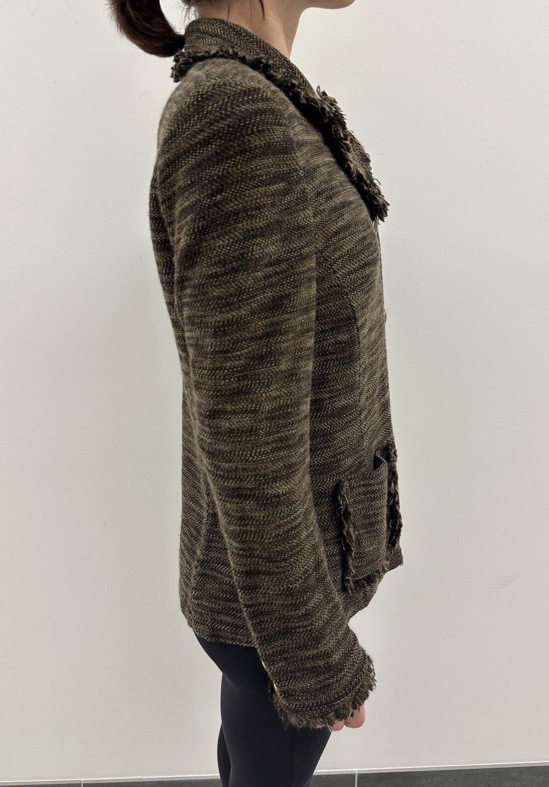 St. John Collection Blazer Knit Jacket made in USA Pocket