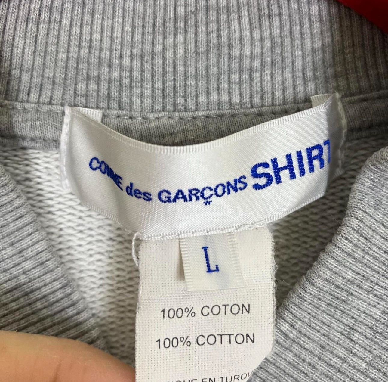 Comme des Garcons × Kaws Comme Des Garcons Shirt x KAWS Grey Zip Up Varsity Sweatshir Size US L / EU 52-54 / 3 - 4 Thumbnail