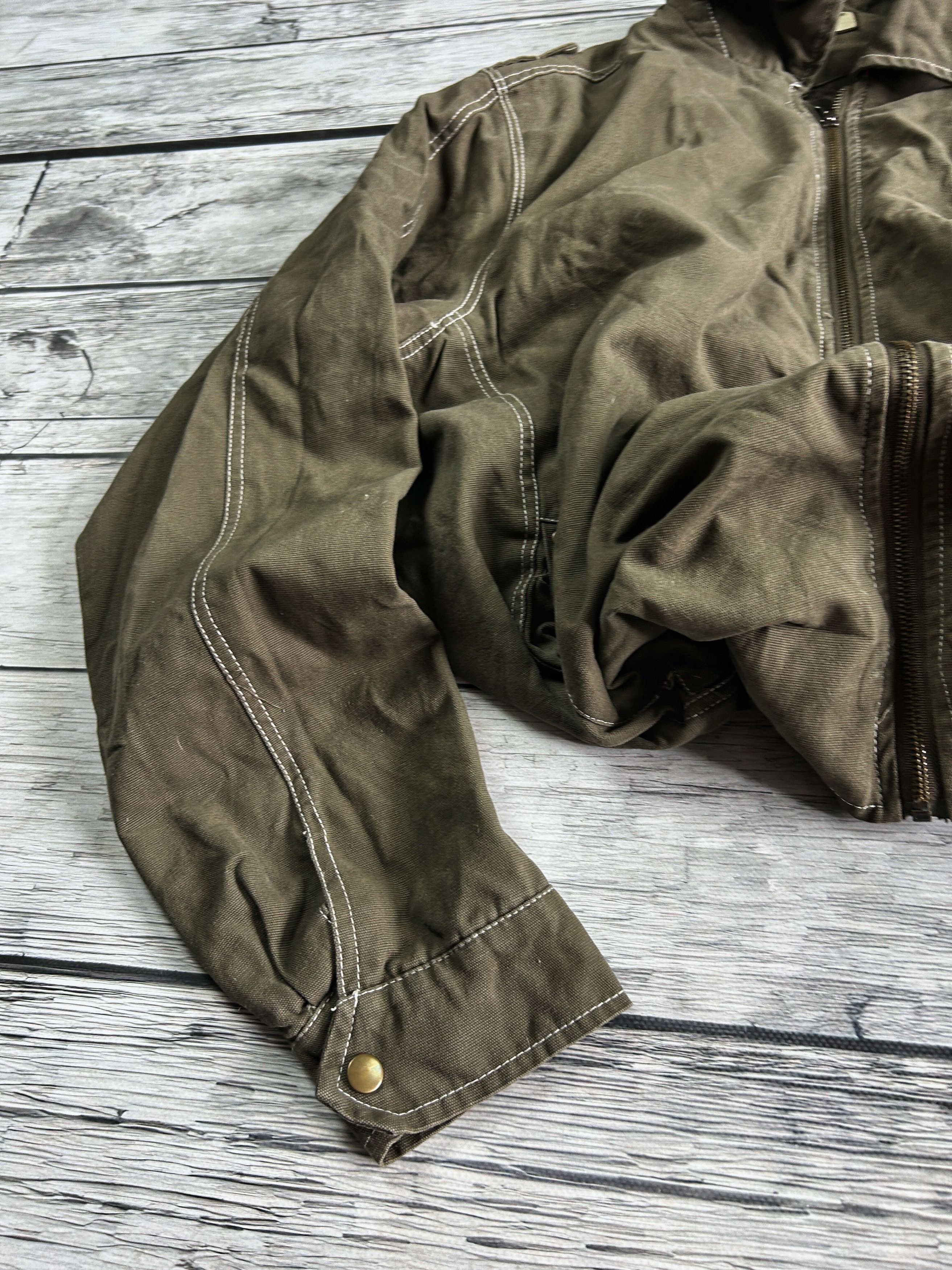 Japanese Brand × Vintage Vintage Rick Owens Balenciaga Style Denim Cargo Jacket 90s Size US XL / EU 56 / 4 - 3 Thumbnail