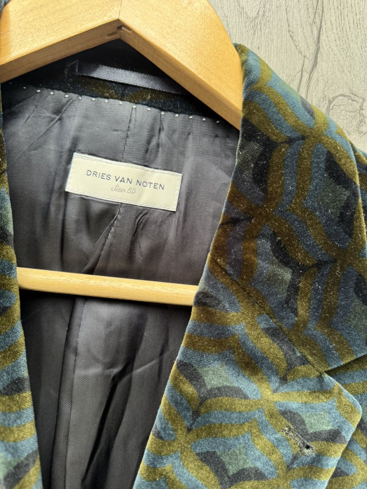 Dries Van Noten Dries Van Noten Velvet Blazer 50 Size 50R - 5 Thumbnail