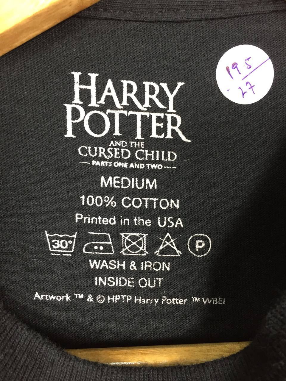 Vintage Harry Potter And The Cursed Child Dark Mark Artwork Tee Size US M / EU 48-50 / 2 - 7 Thumbnail