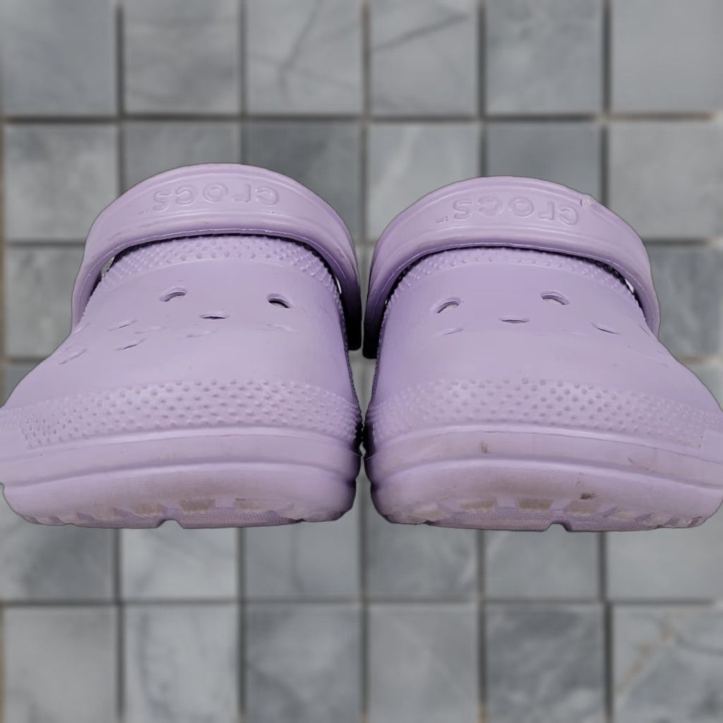 Crocs VINTAGE Crocs Clogs Fleece Lined Purple Slip-On Unisex Adults 8-10 Mens Womens 8 10? Size M / US 6-8 / IT 42-44 - 1 Thumbnail