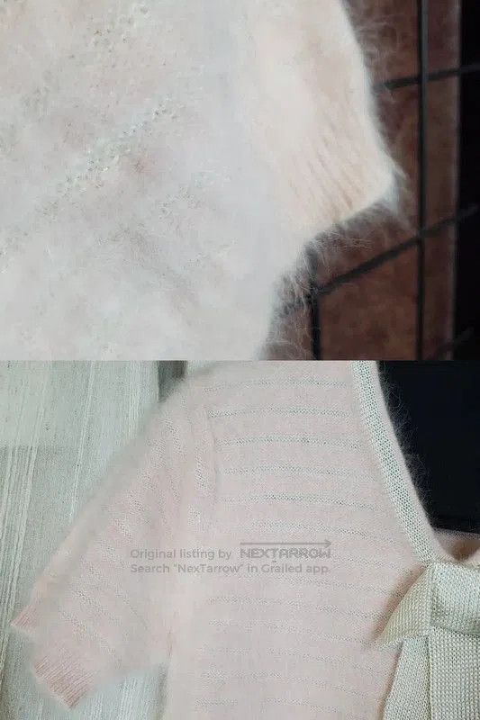 Dior Dior Light Pink Wool Blend Short Sleeve Top . Size M / US 6-8 / IT 42-44 - 8 Thumbnail
