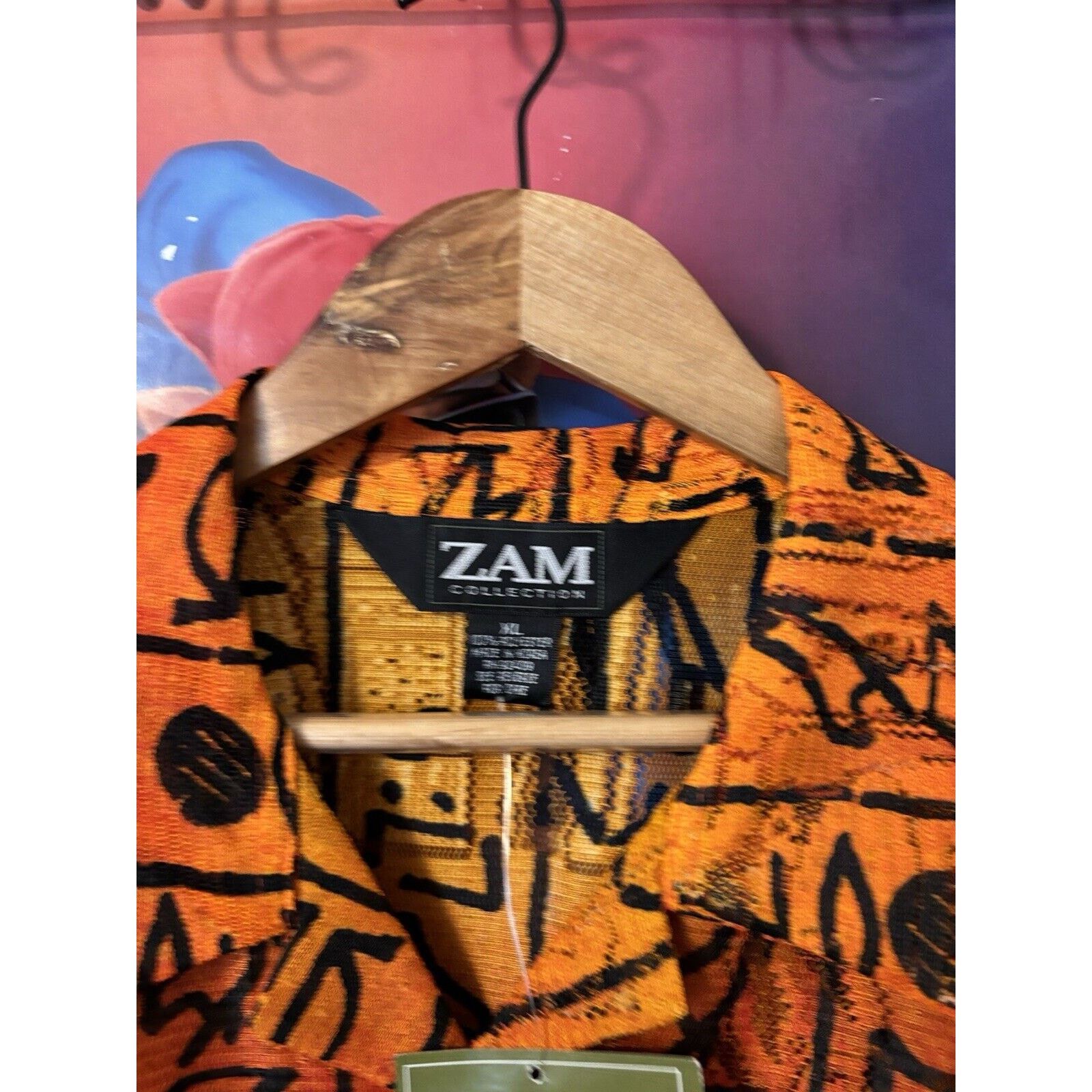 Other vintage Zam Egyptian Hawaiian red black Shirt XL Deadstock Size US XL / EU 56 / 4 - 4 Thumbnail