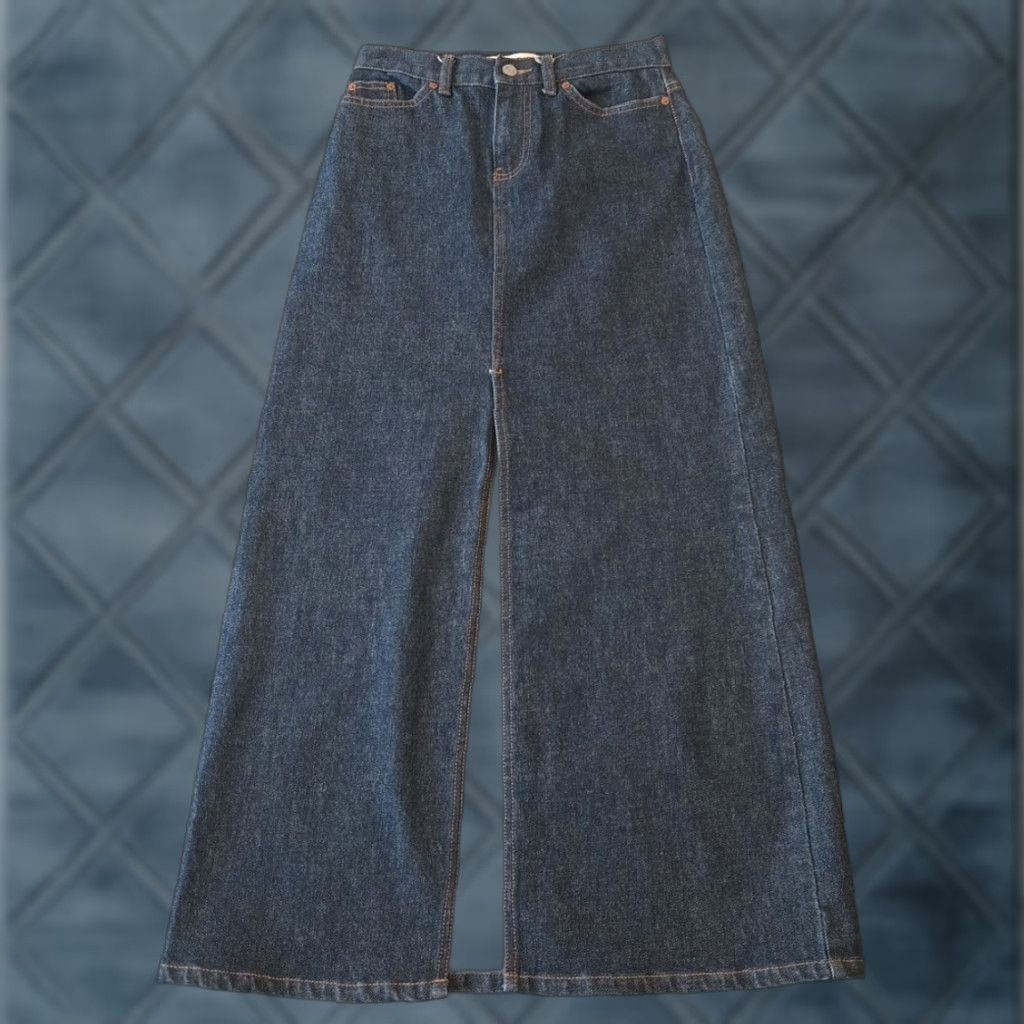 Gap Gap Skirt Denim Long Front Slit Pockets Stretch Blue 0 Regular Women Size 25" / US 0 / IT 36 - 1 Thumbnail