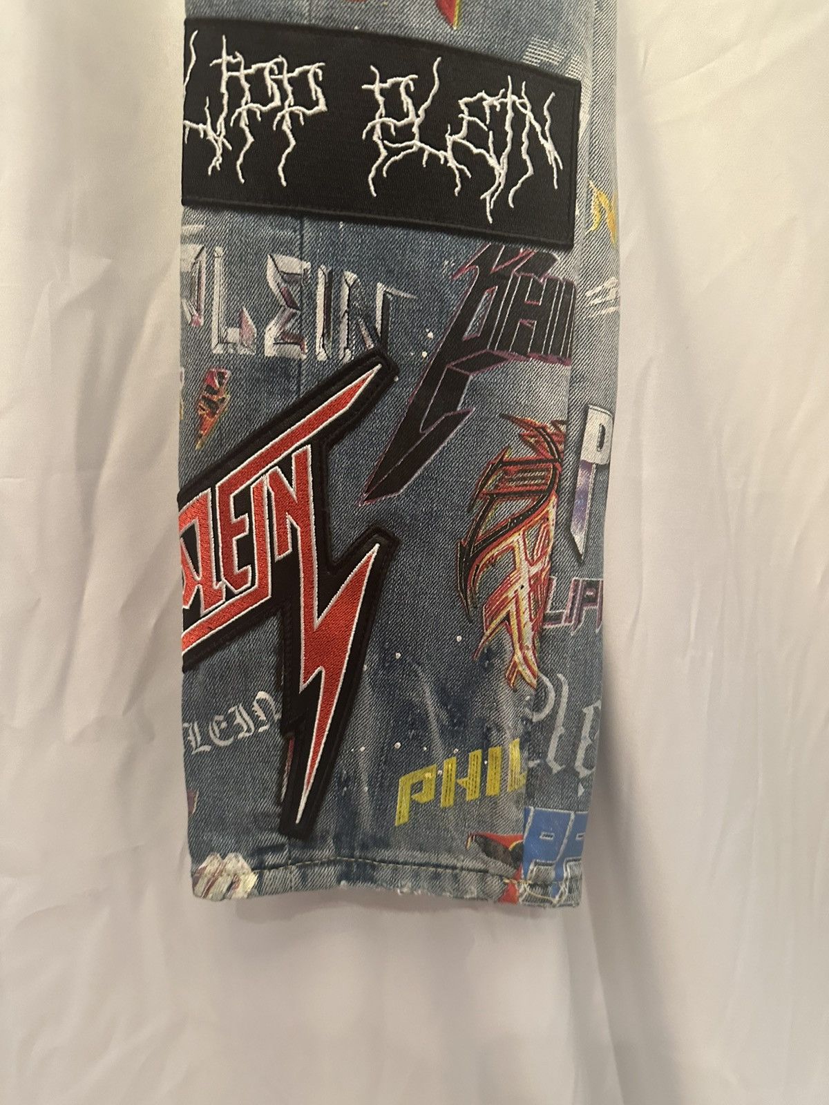Philipp Plein Philipp Plein Patchwork Denim Size US 32 / EU 48 - 2 Thumbnail