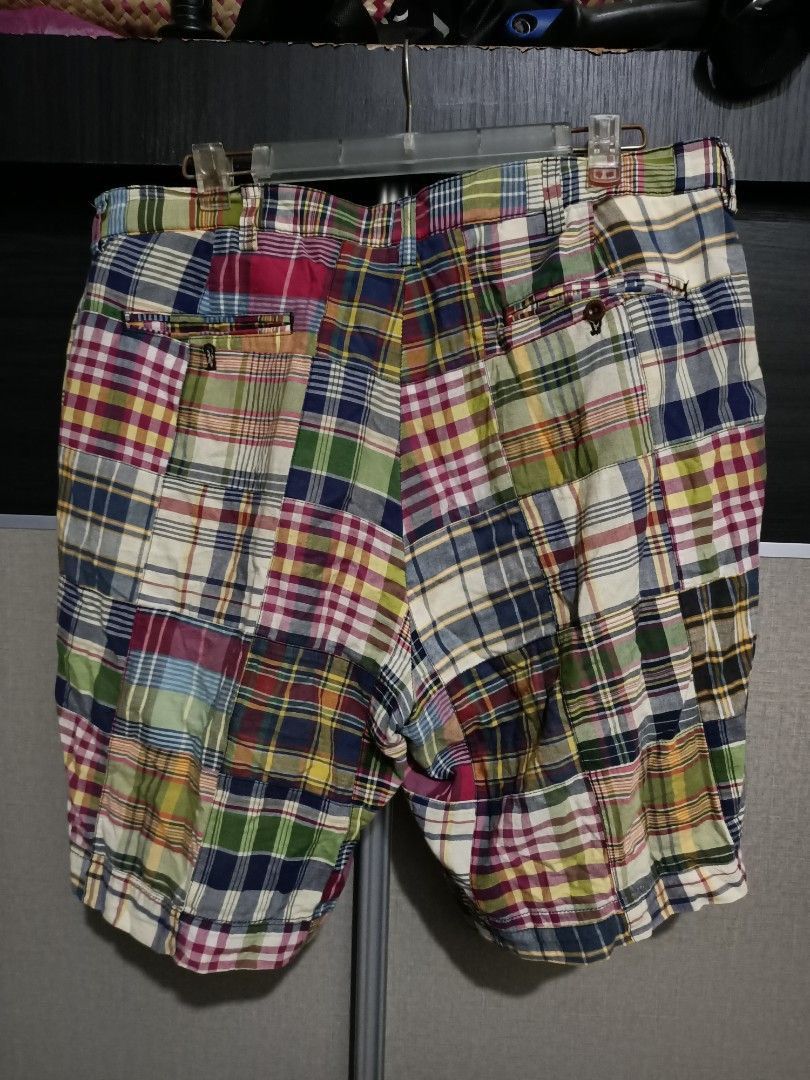 Polo Ralph Lauren Vintage Polo Ralph Lauren Madras Patchwork Shorts Size US 38 / EU 54 - 3 Thumbnail