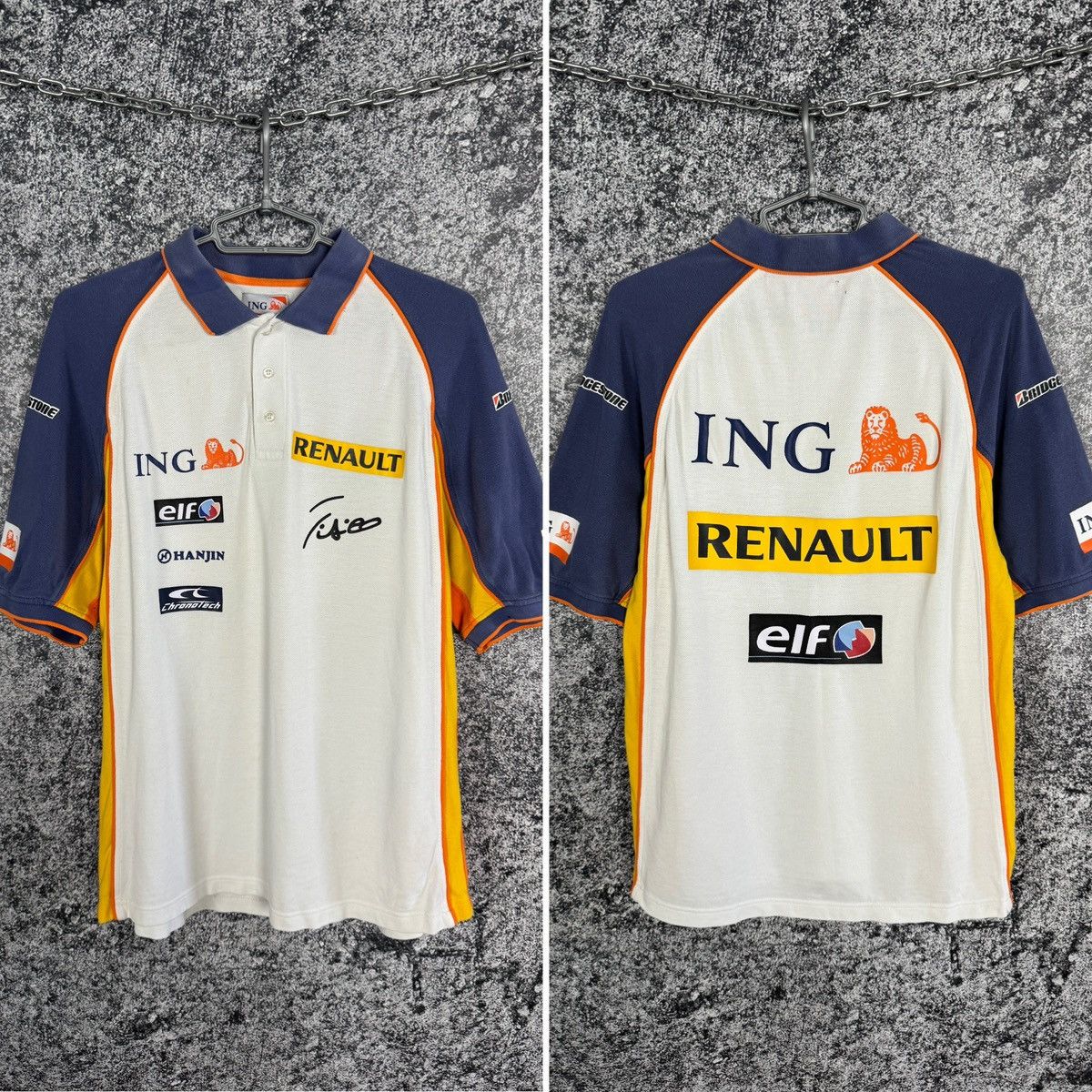 Formula 1 × Vintage Renault F1 Team Racing Polo Shirt ING ELG Vintage Size M Size US M / EU 48-50 / 2 - 1 Thumbnail
