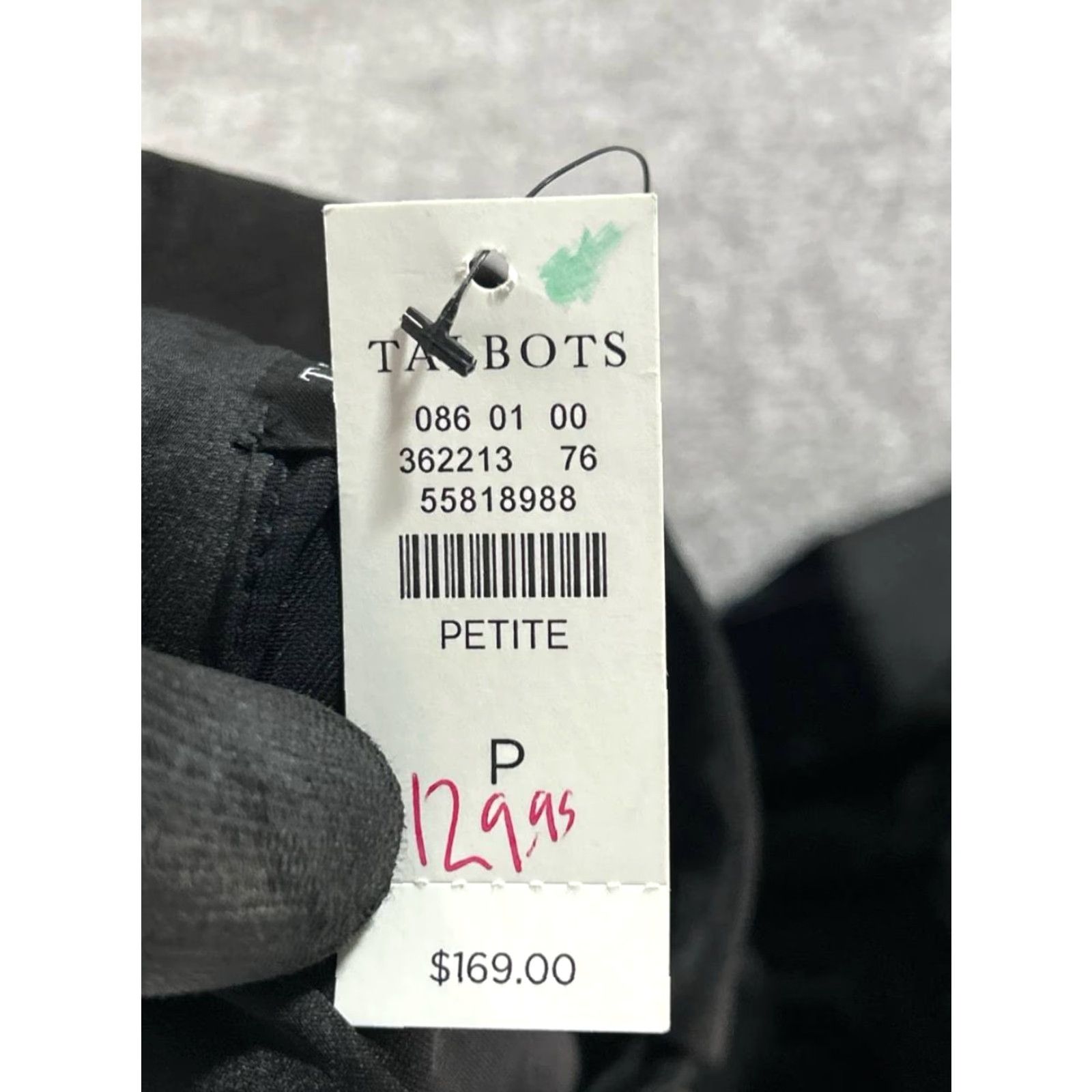 Talbots Talbots Shirt Dress Womens Petite 0P Black Velvet Long Sleeve Button Collared Party Cocktail New Size XS / US 0-2 / IT 36-38 - 4 Thumbnail